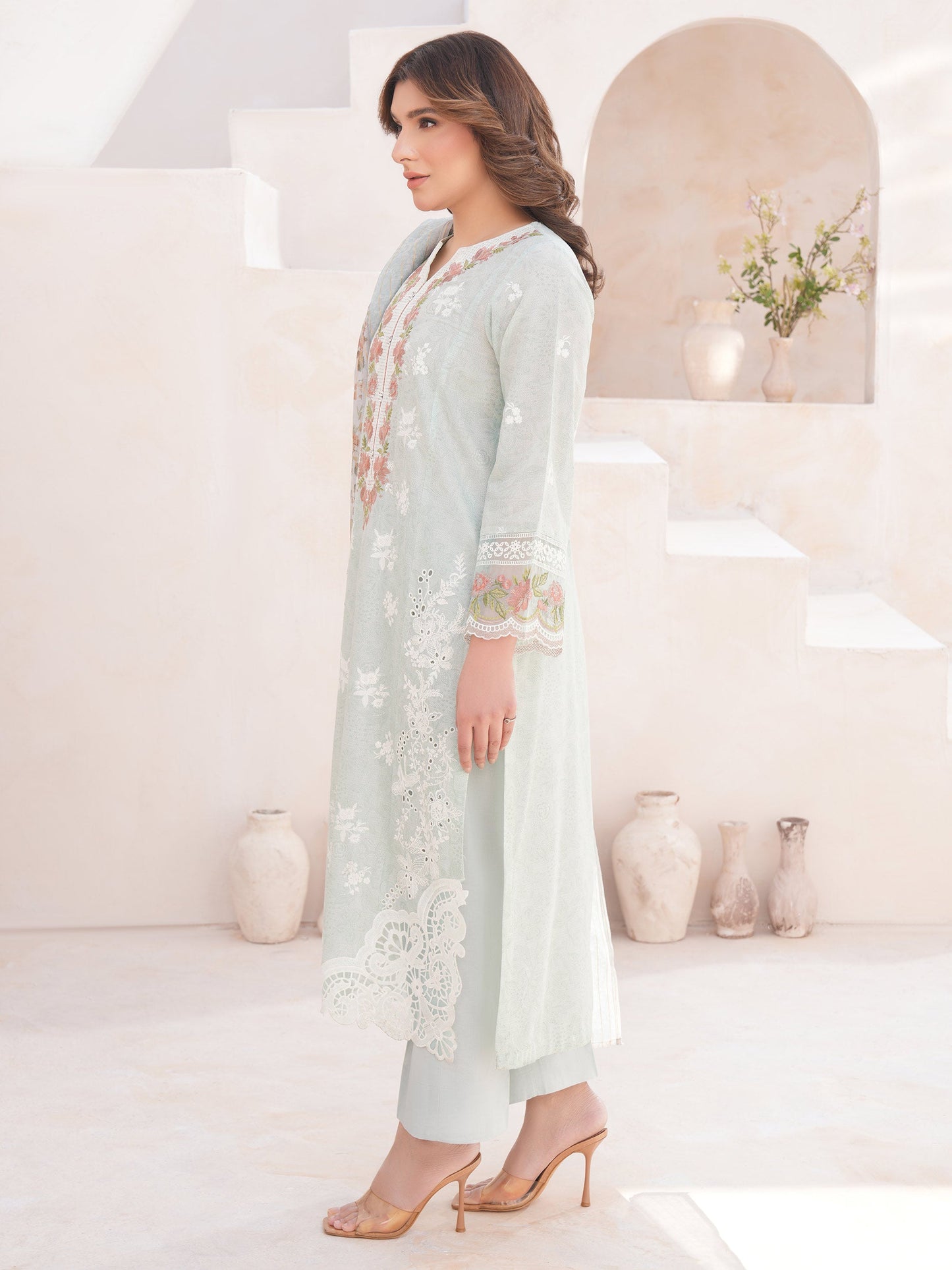 3 Piece Lawn Suit-Embroidered (Unstitched)