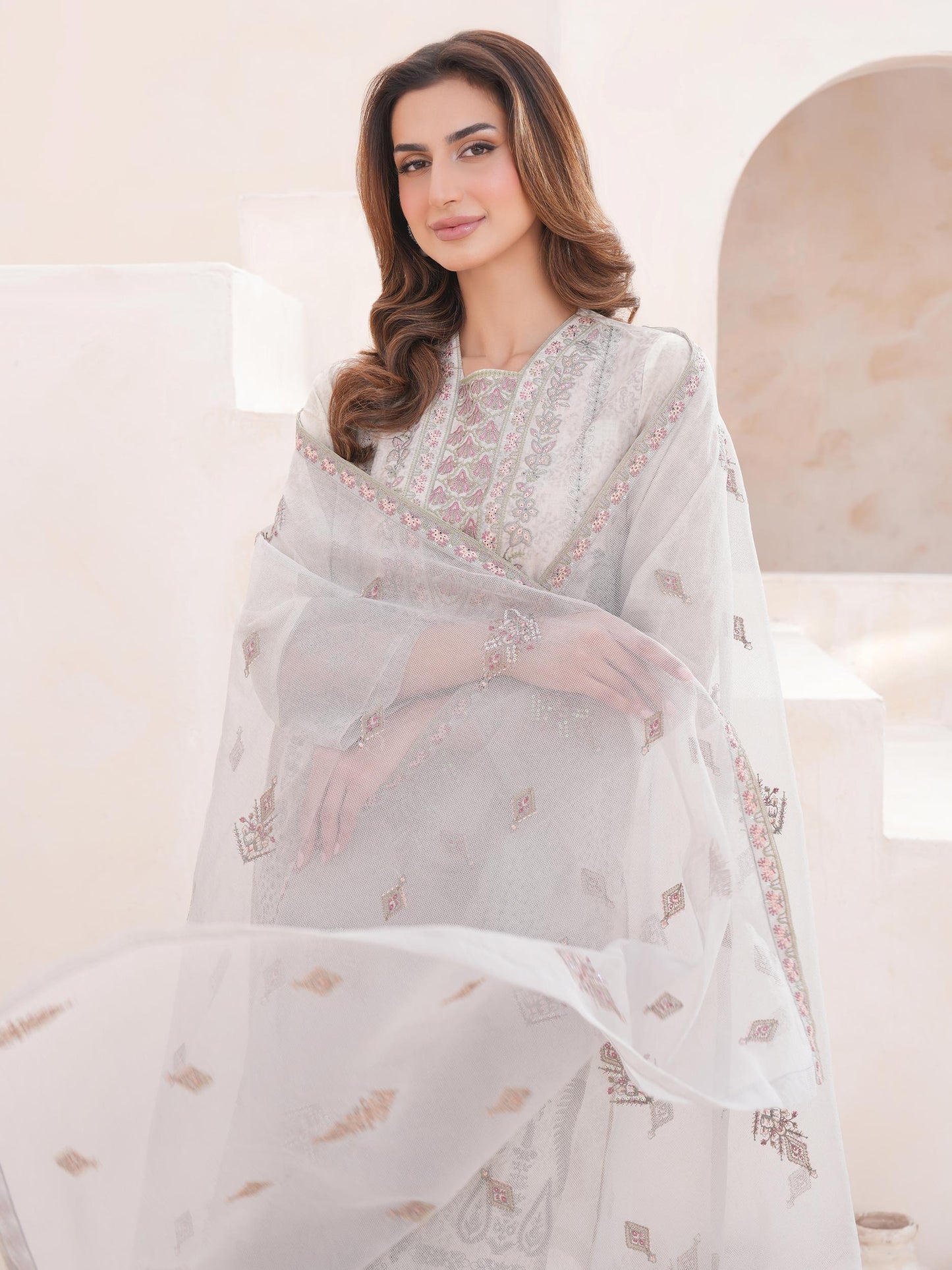 3 Piece Lawn Suit-Embroidered (Unstitched)