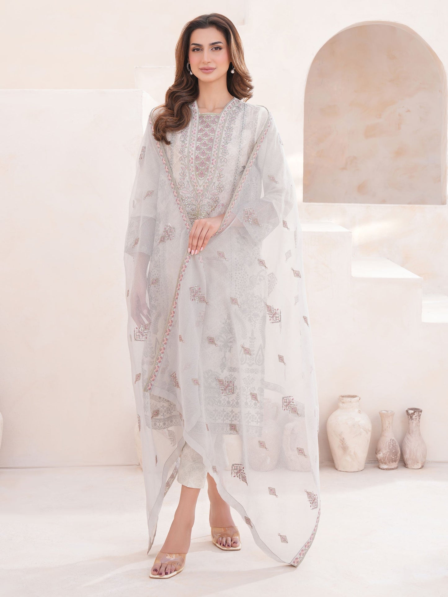 3 Piece Lawn Suit-Embroidered (Unstitched)