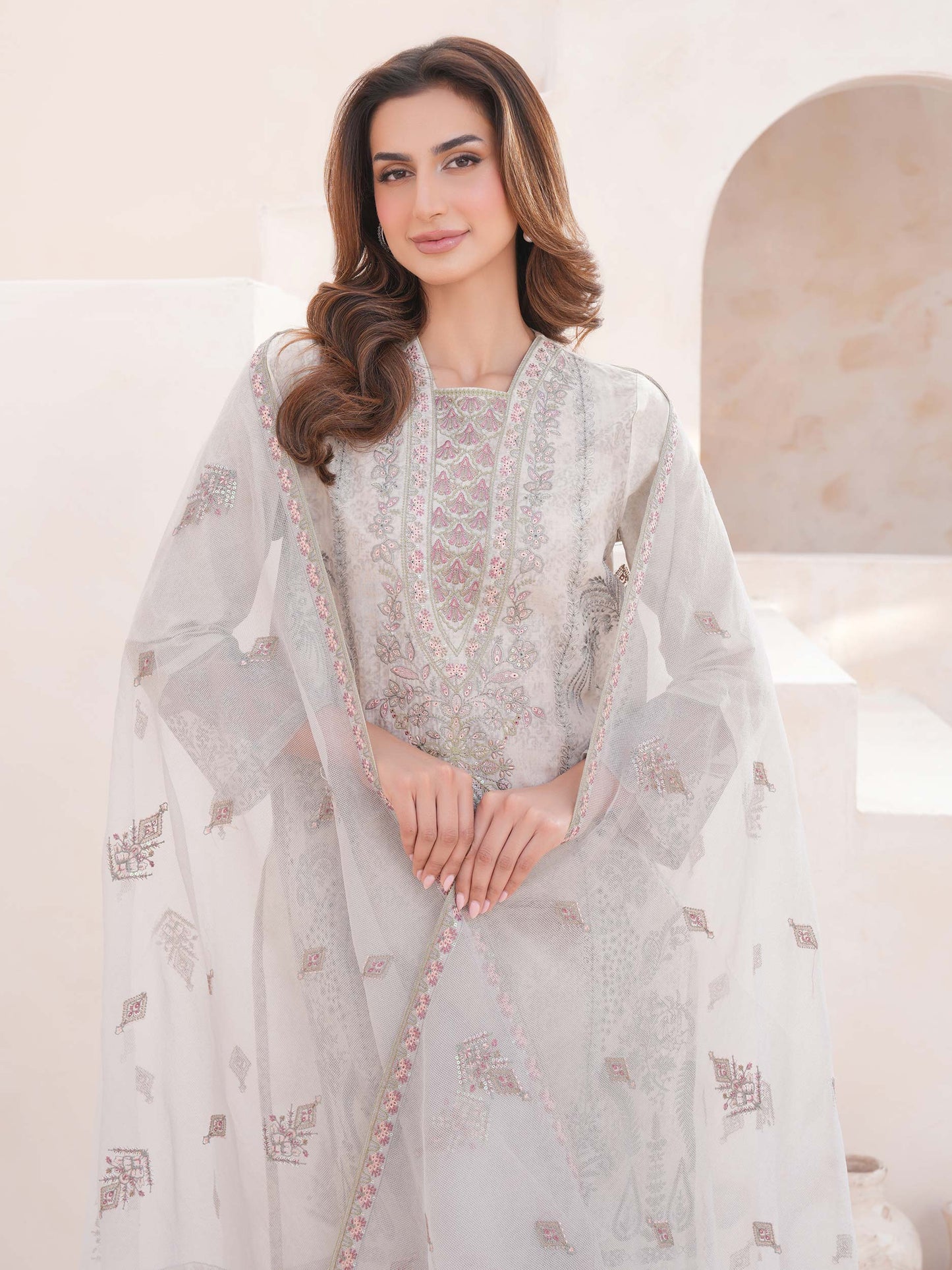 3 Piece Lawn Suit-Embroidered (Unstitched)
