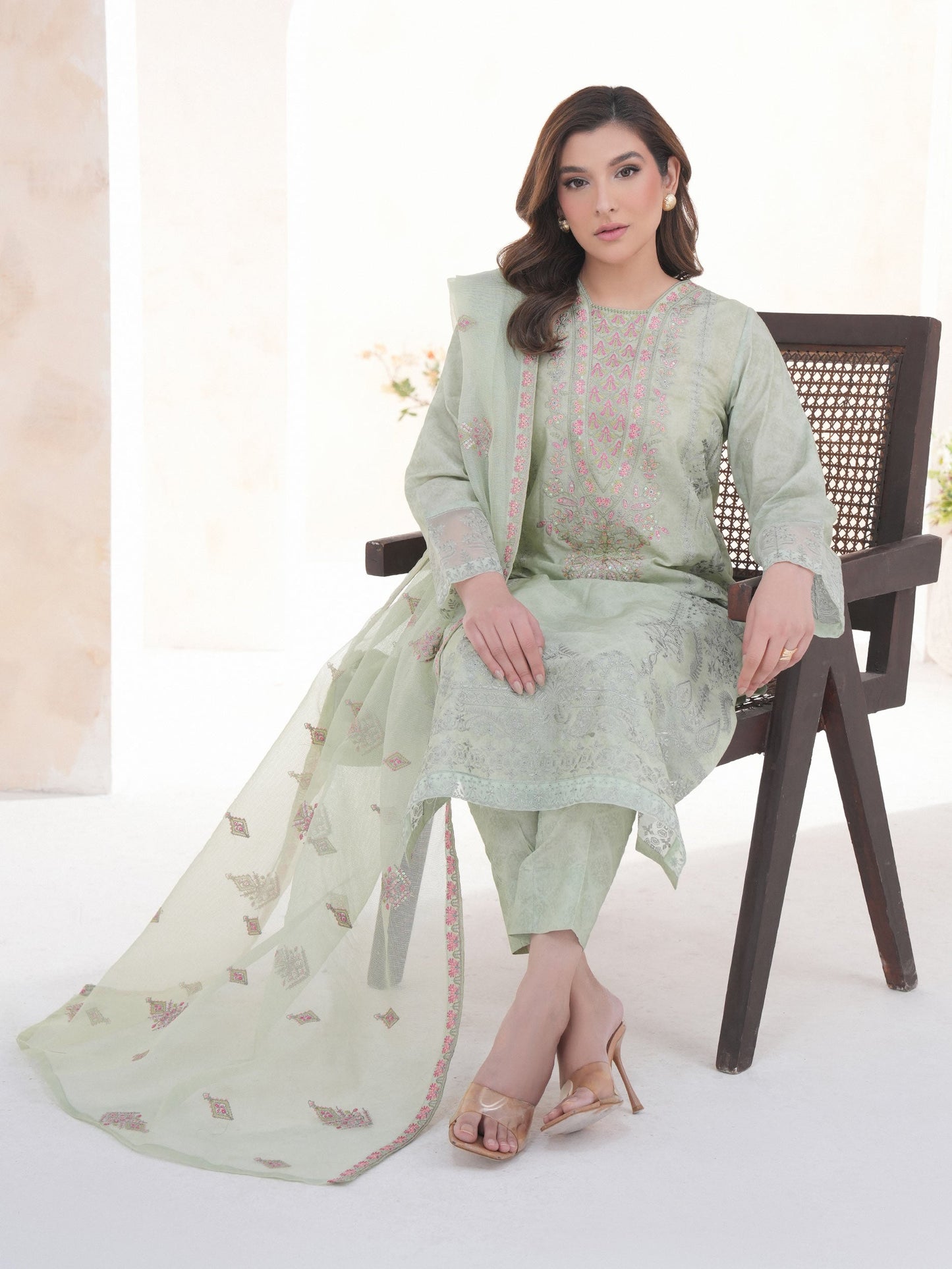 3 Piece Lawn Suit-Embroidered (Unstitched)