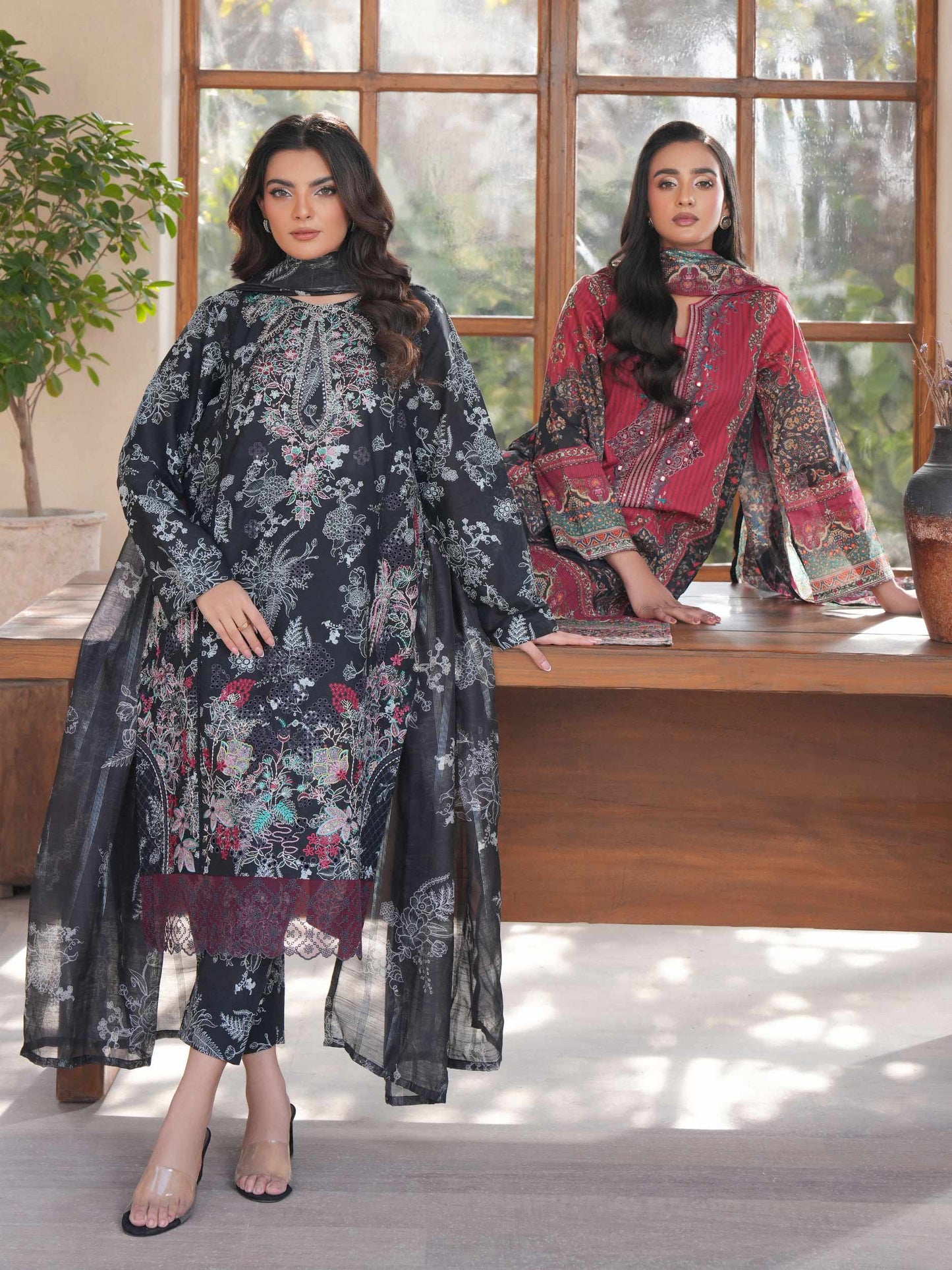 3 Piece Lawn Suit-Embroidered (Unstitched)