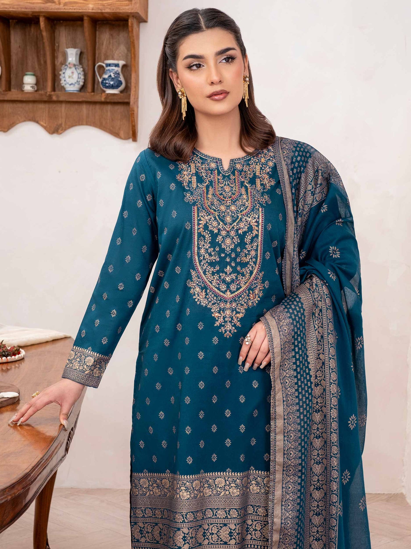 3 Piece Lawn Suit-Embroidered (Unstitched)