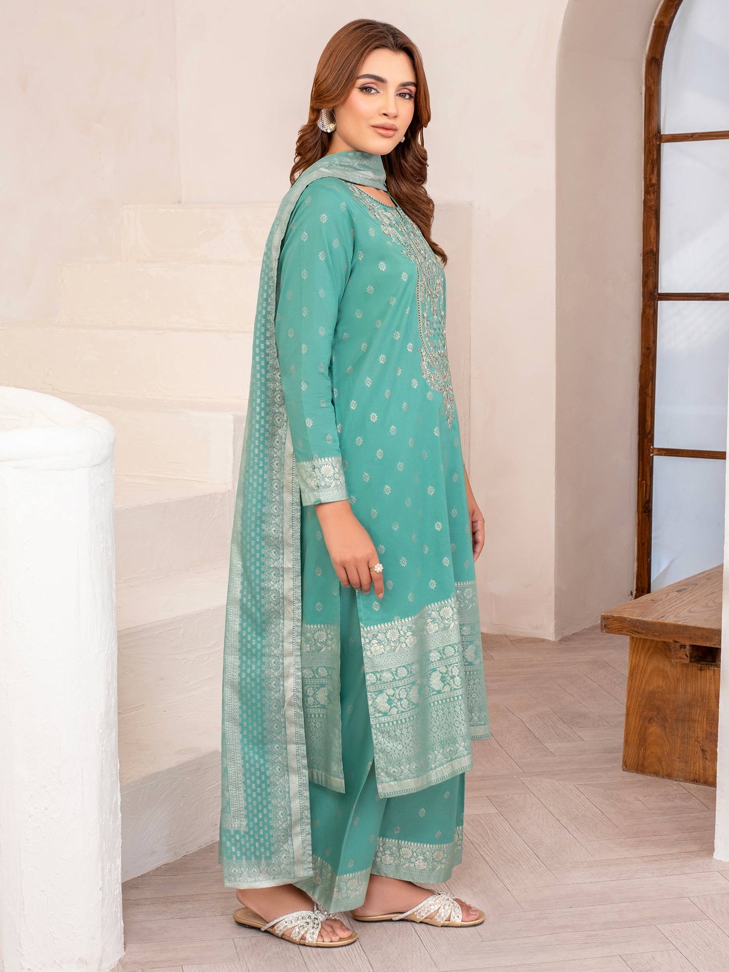 3 Piece Lawn Suit-Embroidered (Unstitched)
