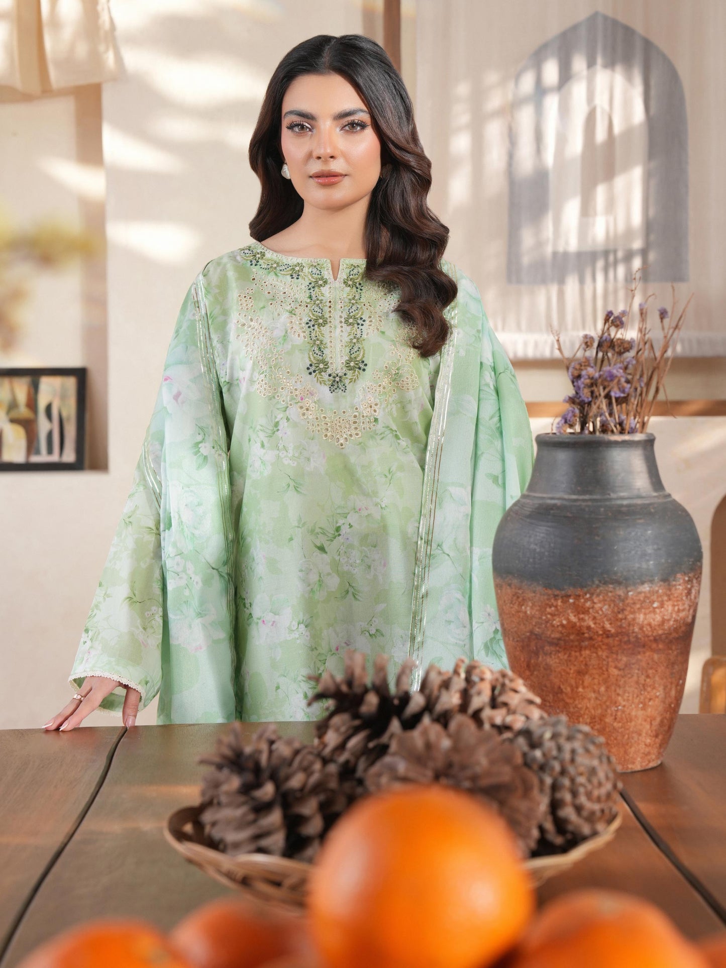 3 Piece Lawn Suit-Embroidered (Unstitched)
