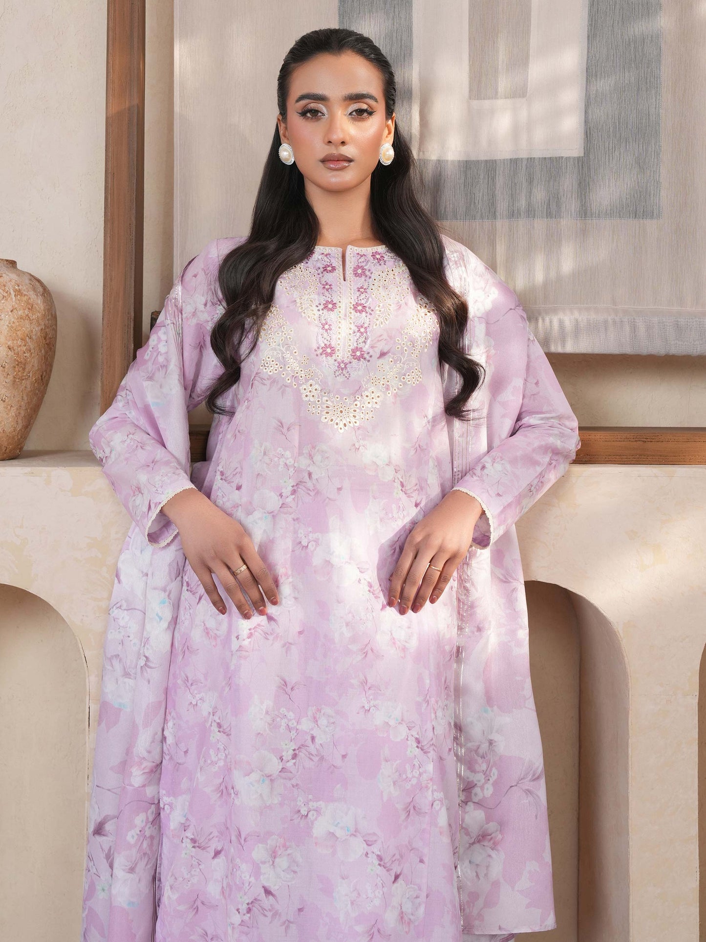 3 Piece Lawn Suit-Embroidered (Unstitched)