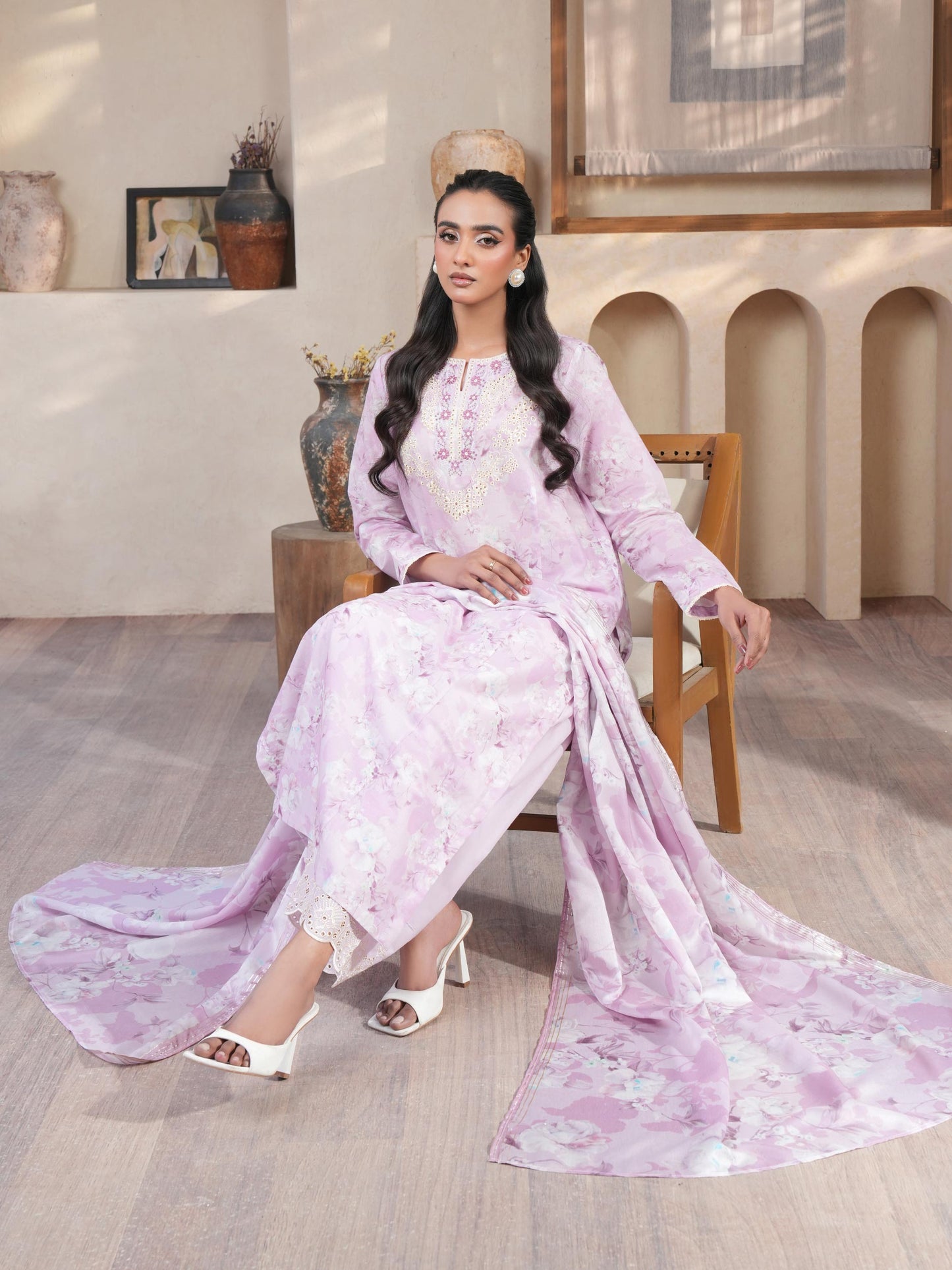 3 Piece Lawn Suit-Embroidered (Unstitched)