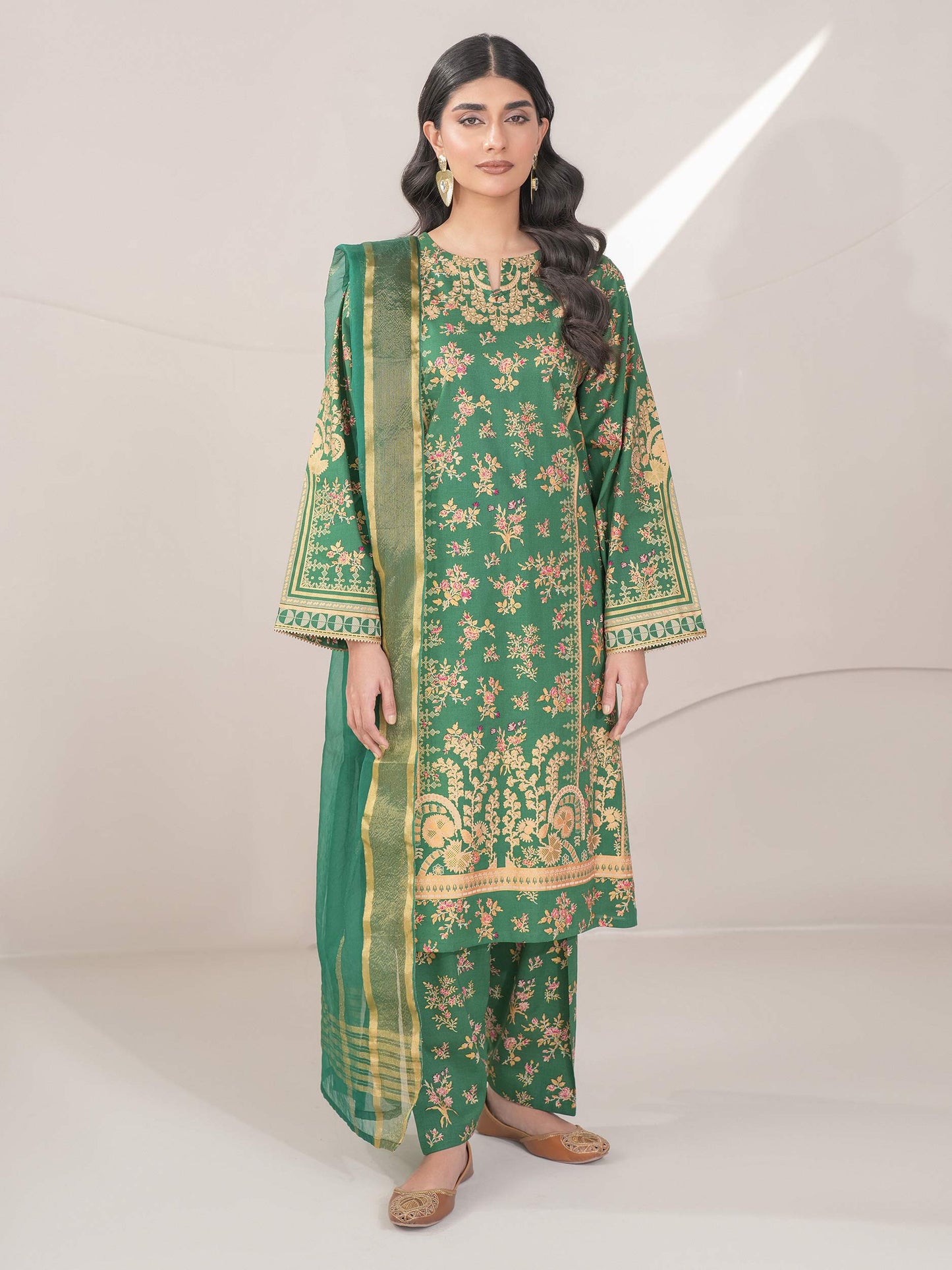 3 Piece Lawn Suit-Paste Print (Unstitched)