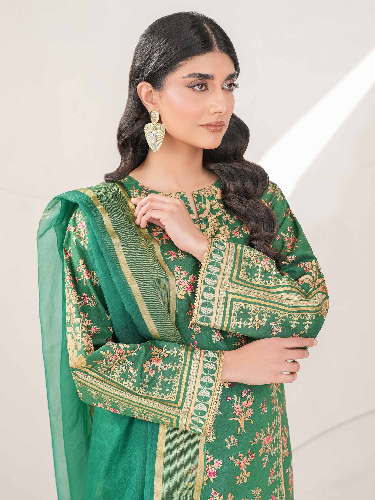 3 Piece Lawn Suit-Paste Print (Unstitched)