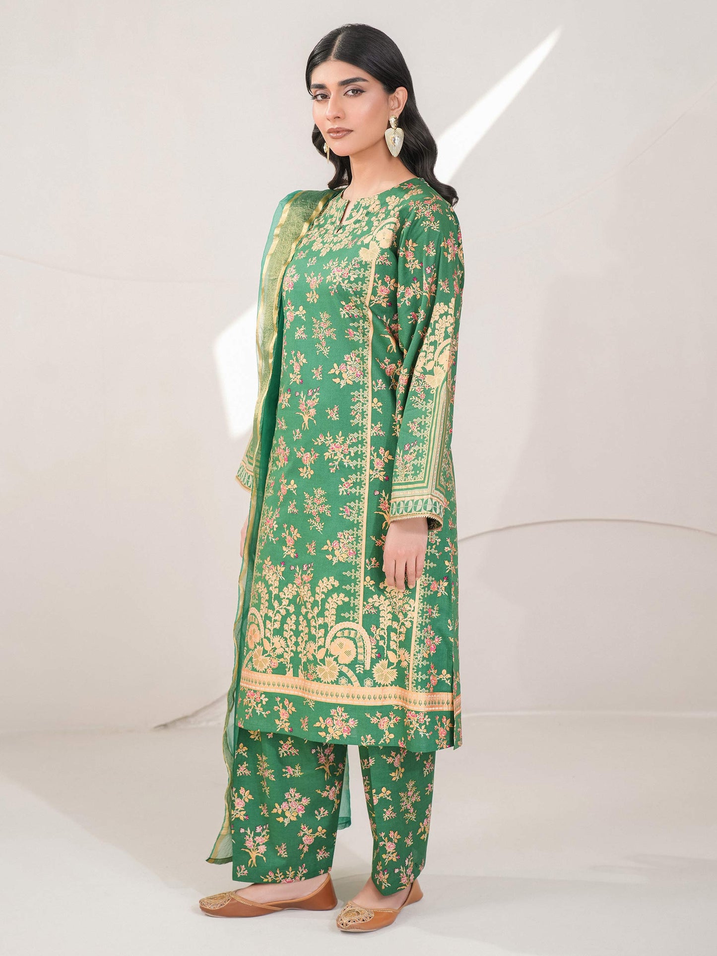 3 Piece Lawn Suit-Paste Print (Unstitched)