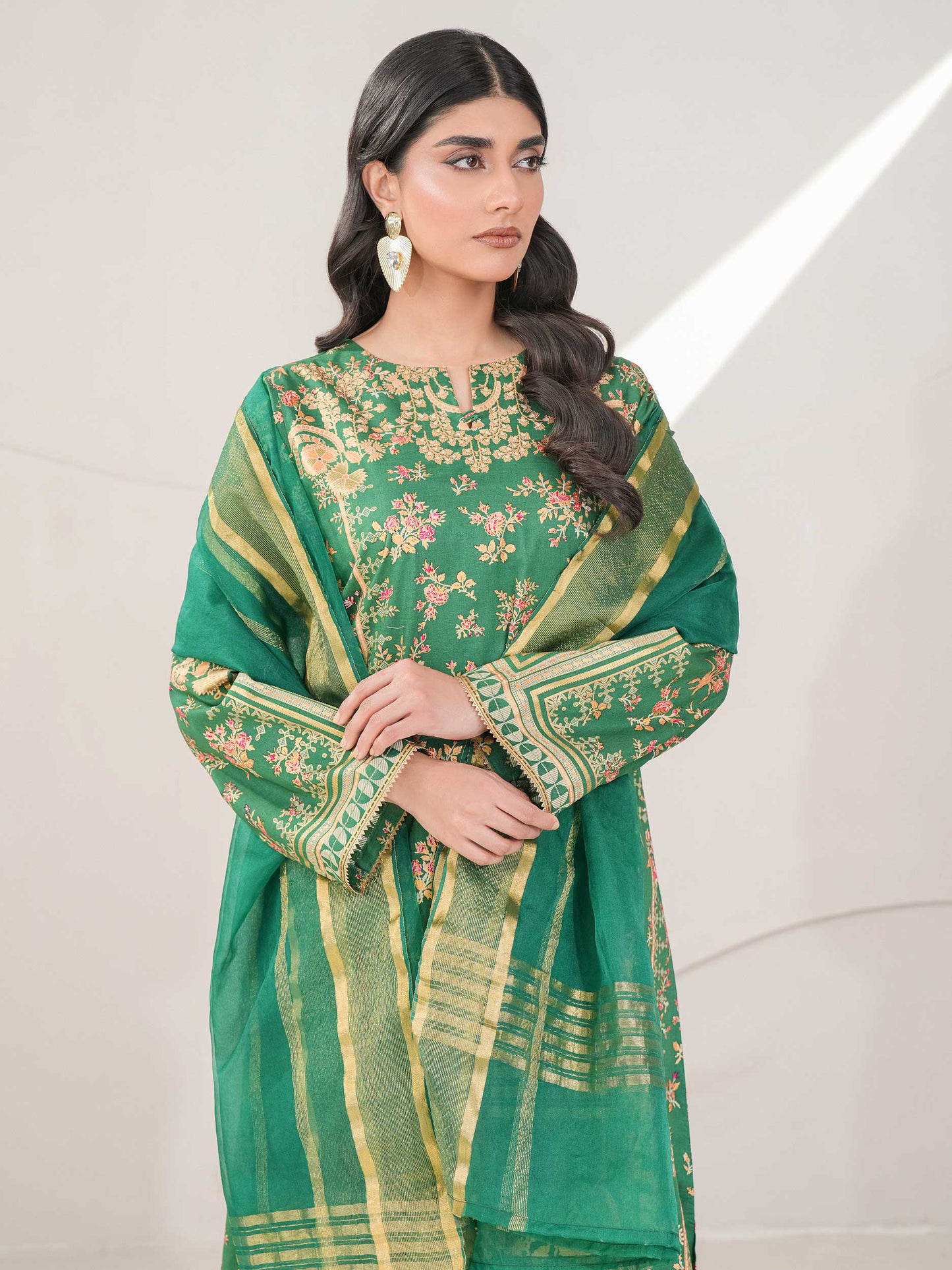 3 Piece Lawn Suit-Paste Print (Unstitched)