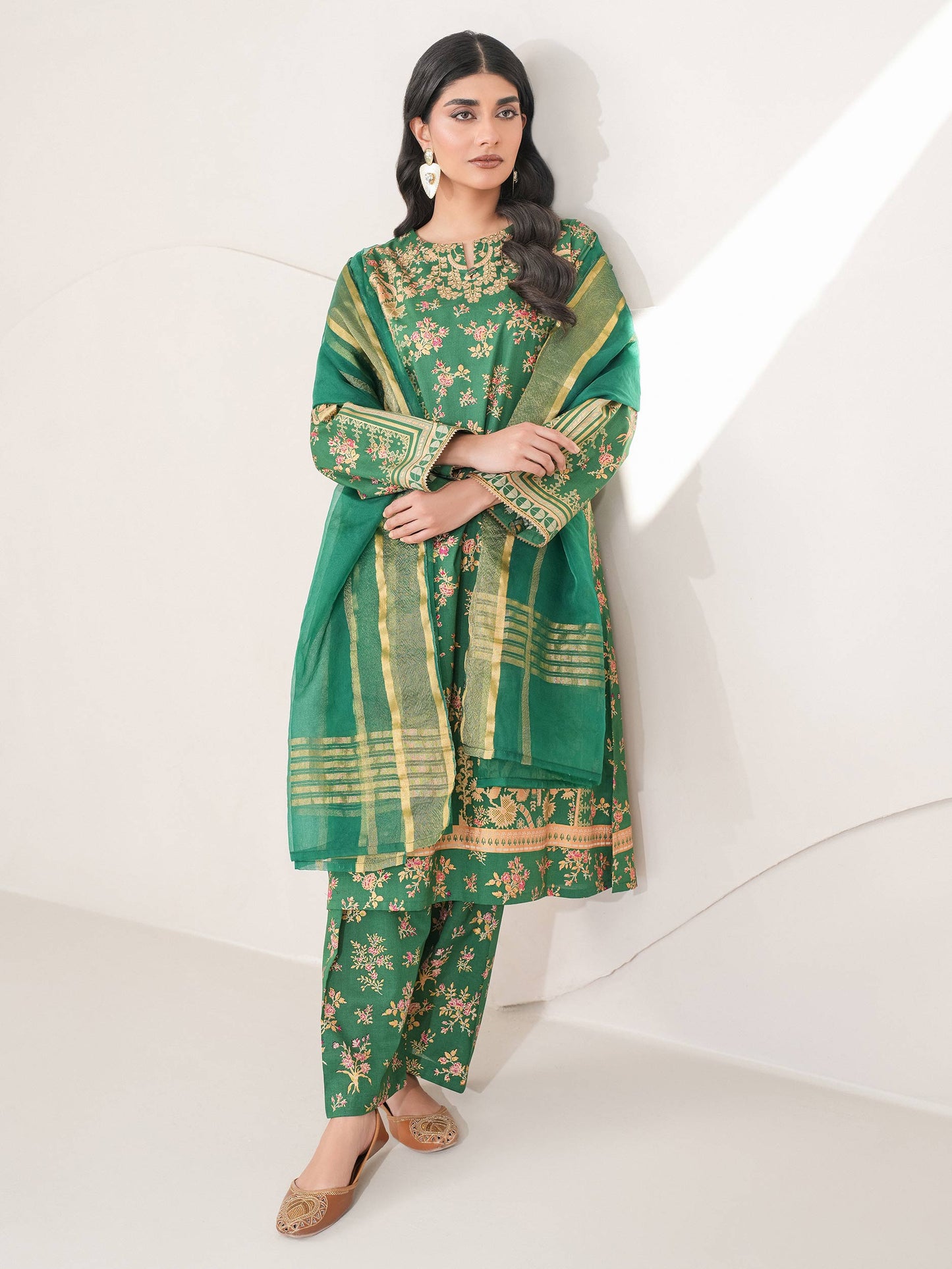 3 Piece Lawn Suit-Paste Print (Unstitched)