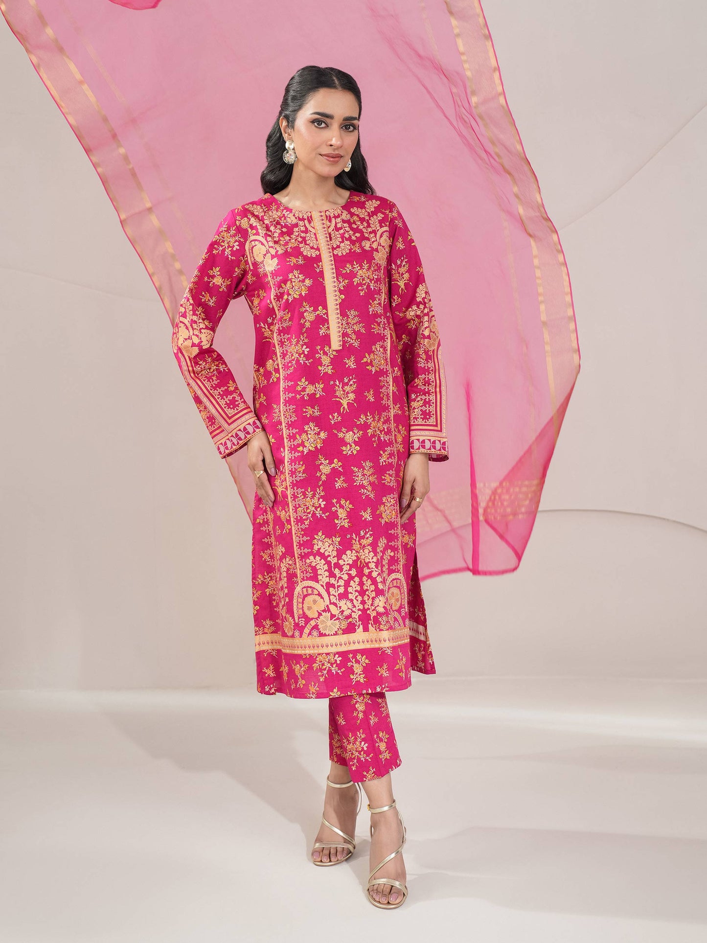 3 Piece Lawn Suit-Paste Print (Unstitched)