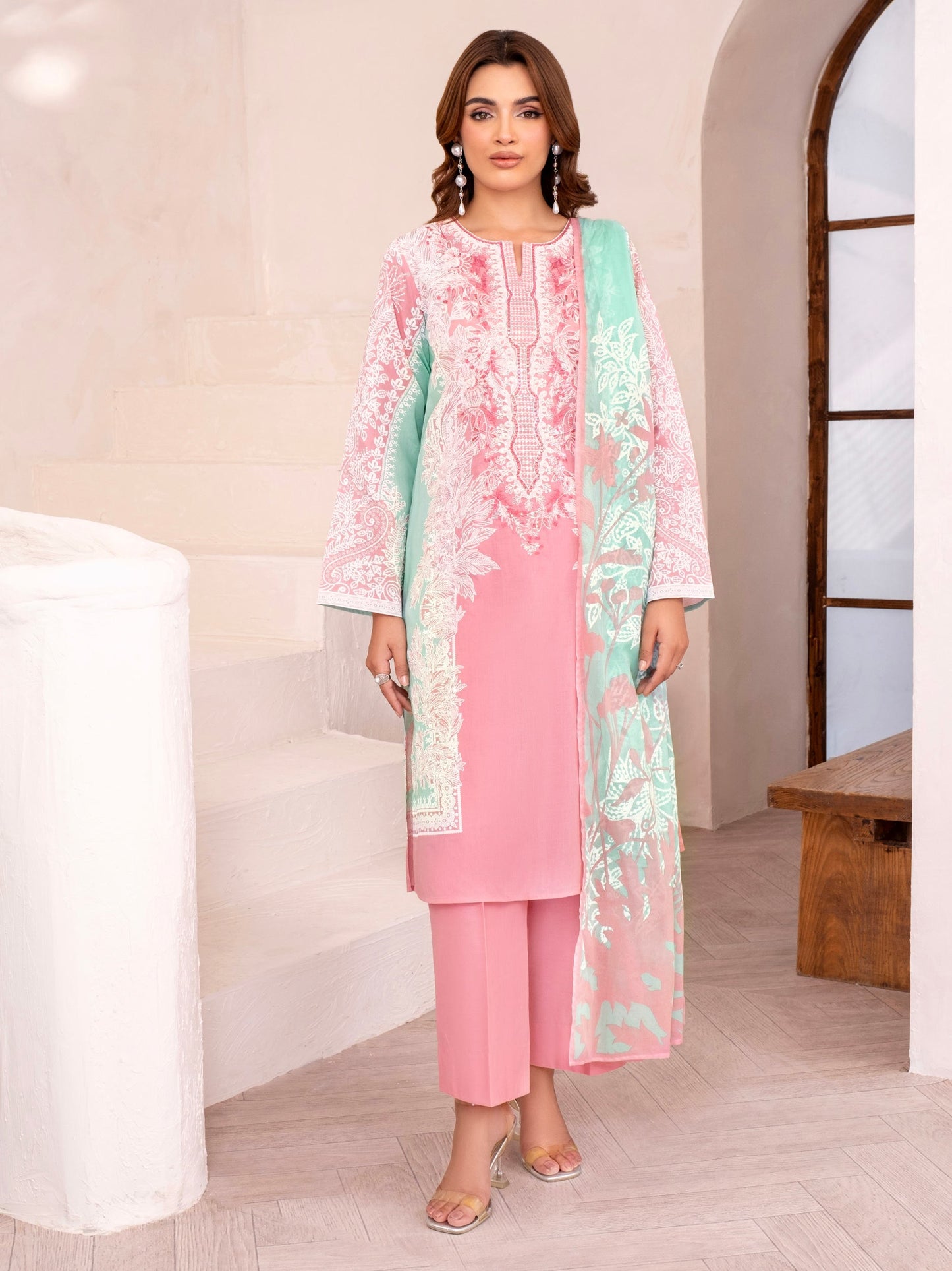 3 Piece Lawn Suit-Embroidered (Unstitched)