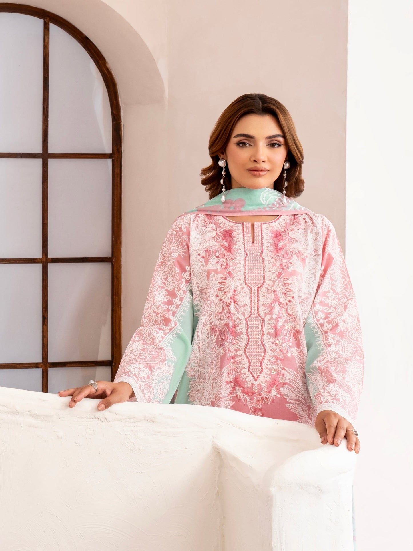 3 Piece Lawn Suit-Embroidered (Unstitched)