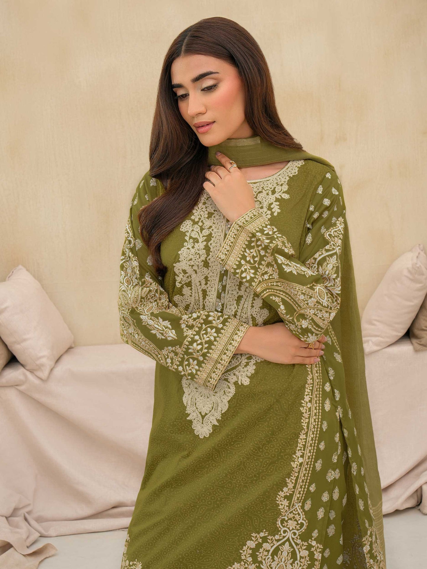 3 Piece Lawn Suit-Embroidered (Unstitched)