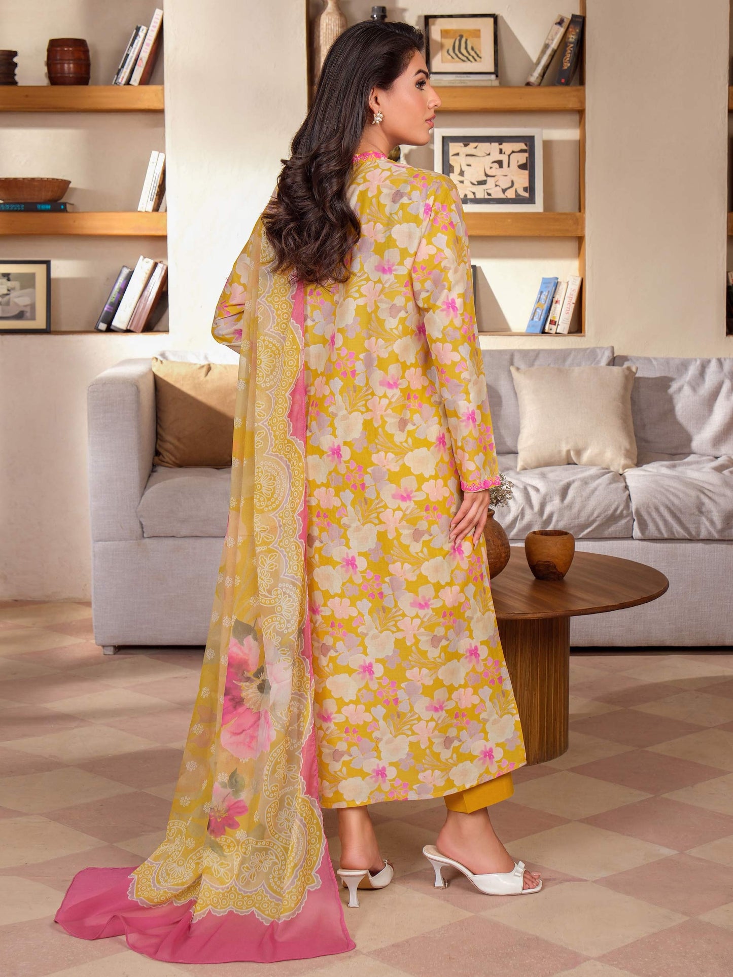 3 Piece Lawn Suit-Embroidered (Unstitched)