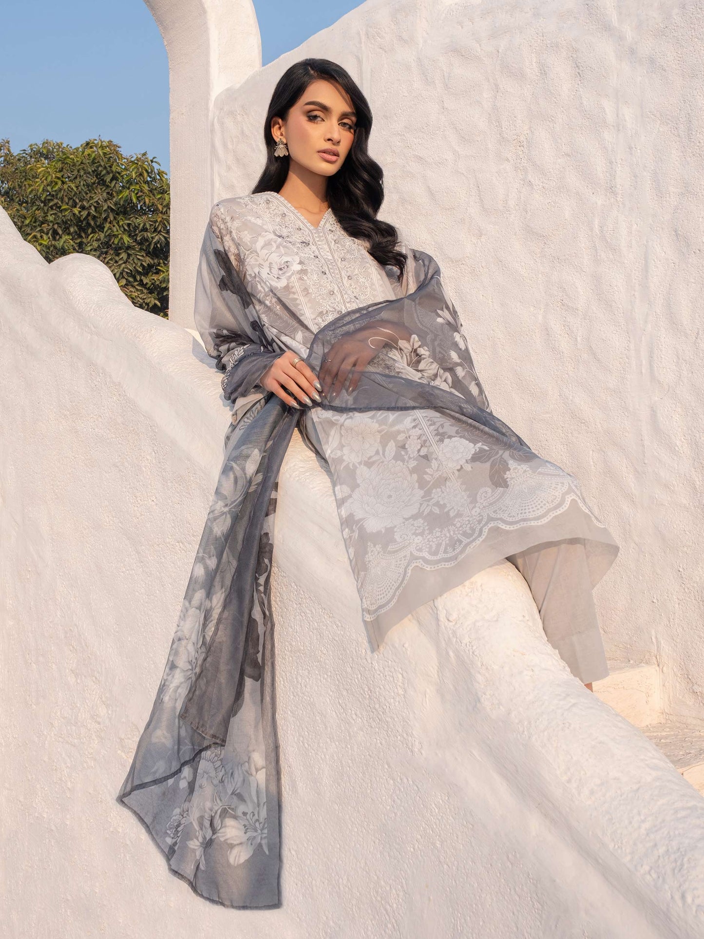 3 Piece Lawn Suit-Embroidered (Unstitched)