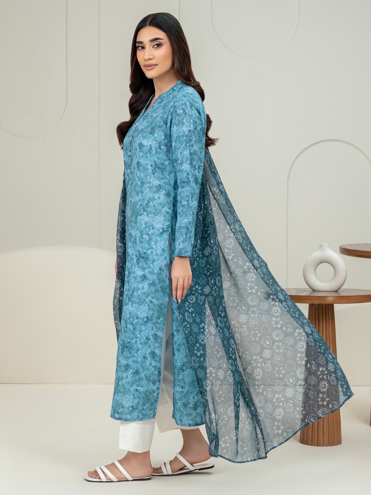 2 Piece Lawn Suit-Printed (Unstitched)