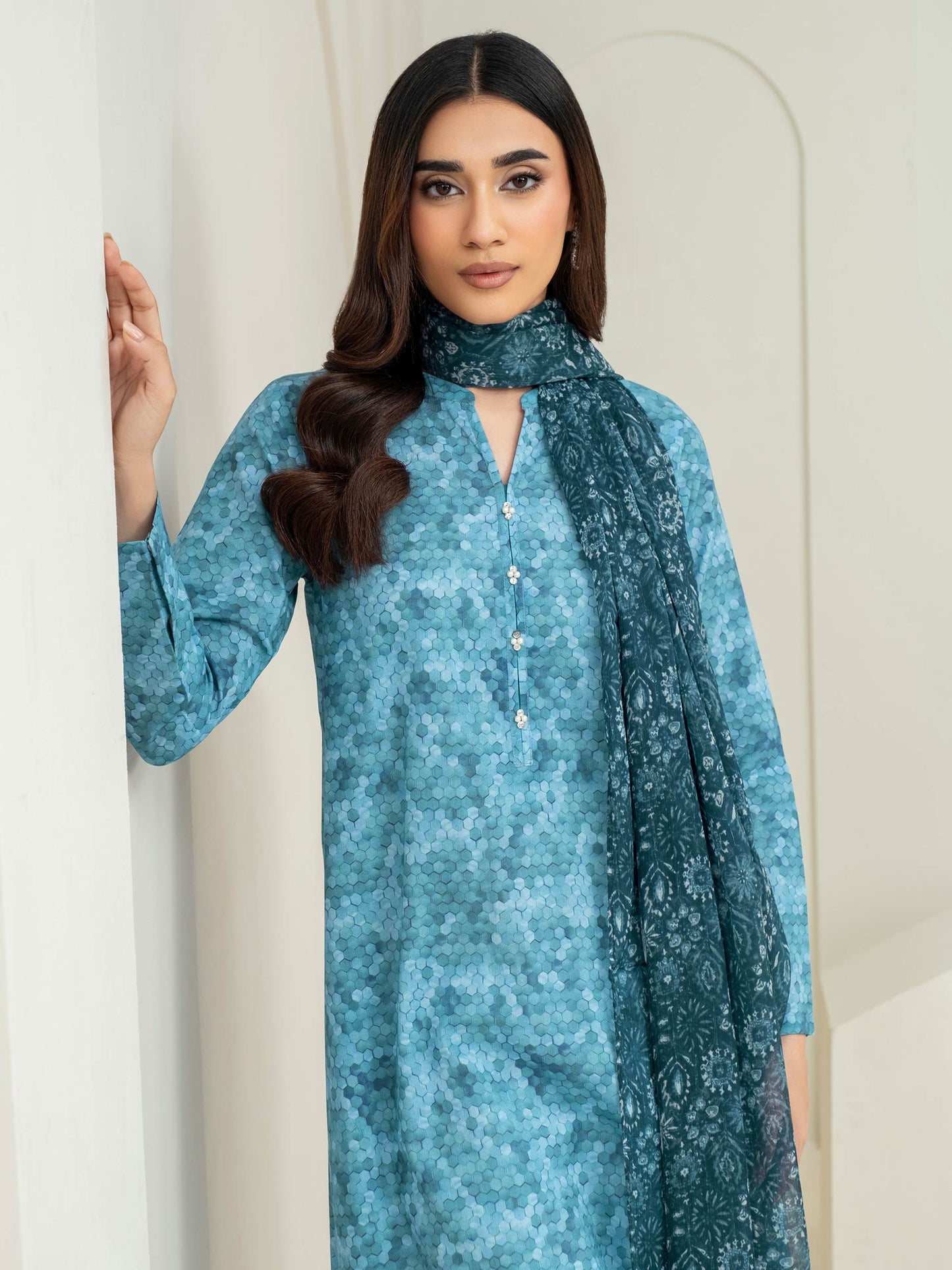 2 Piece Lawn Suit-Printed (Unstitched)
