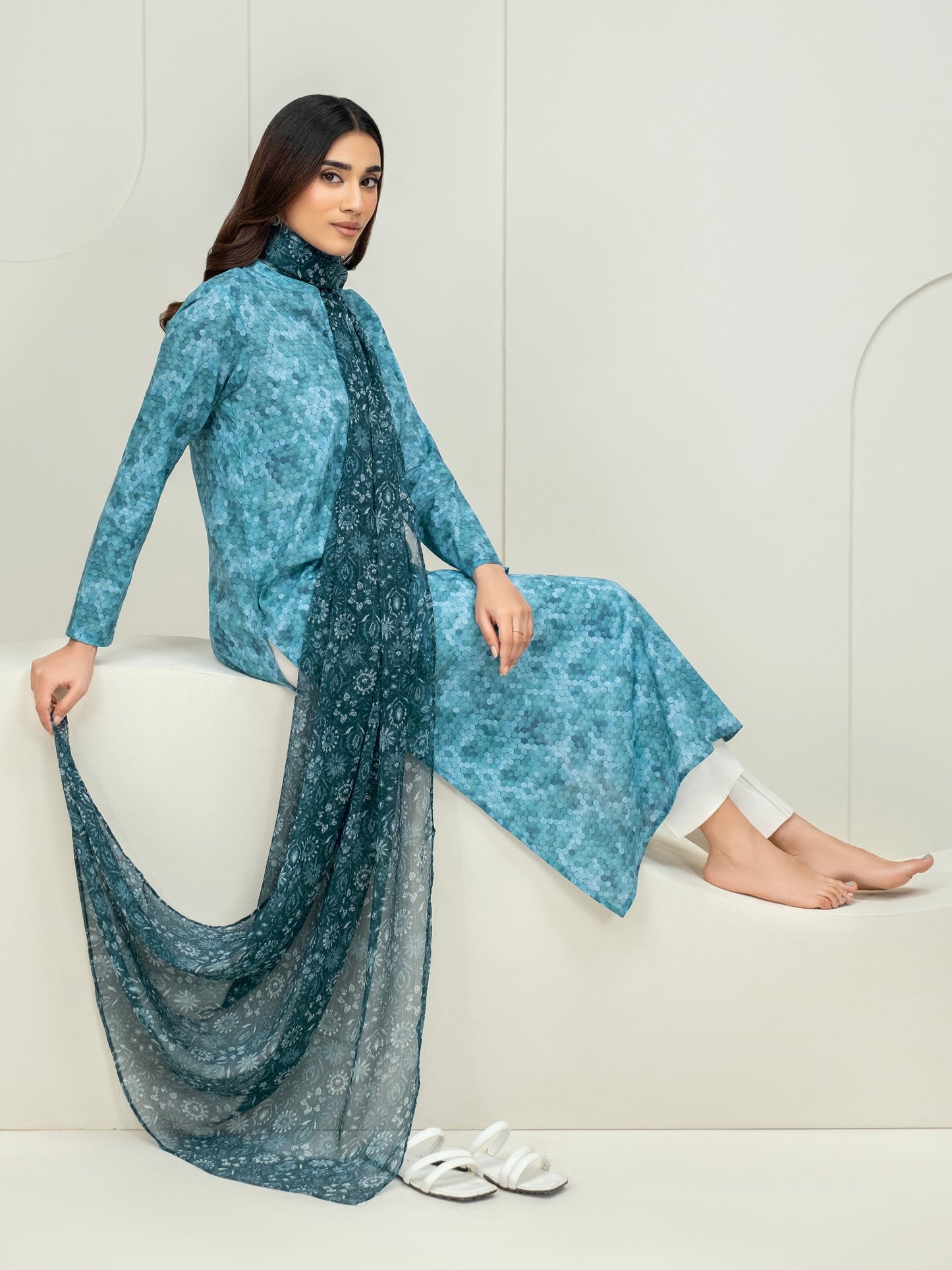 2 Piece Lawn Suit-Printed (Unstitched)