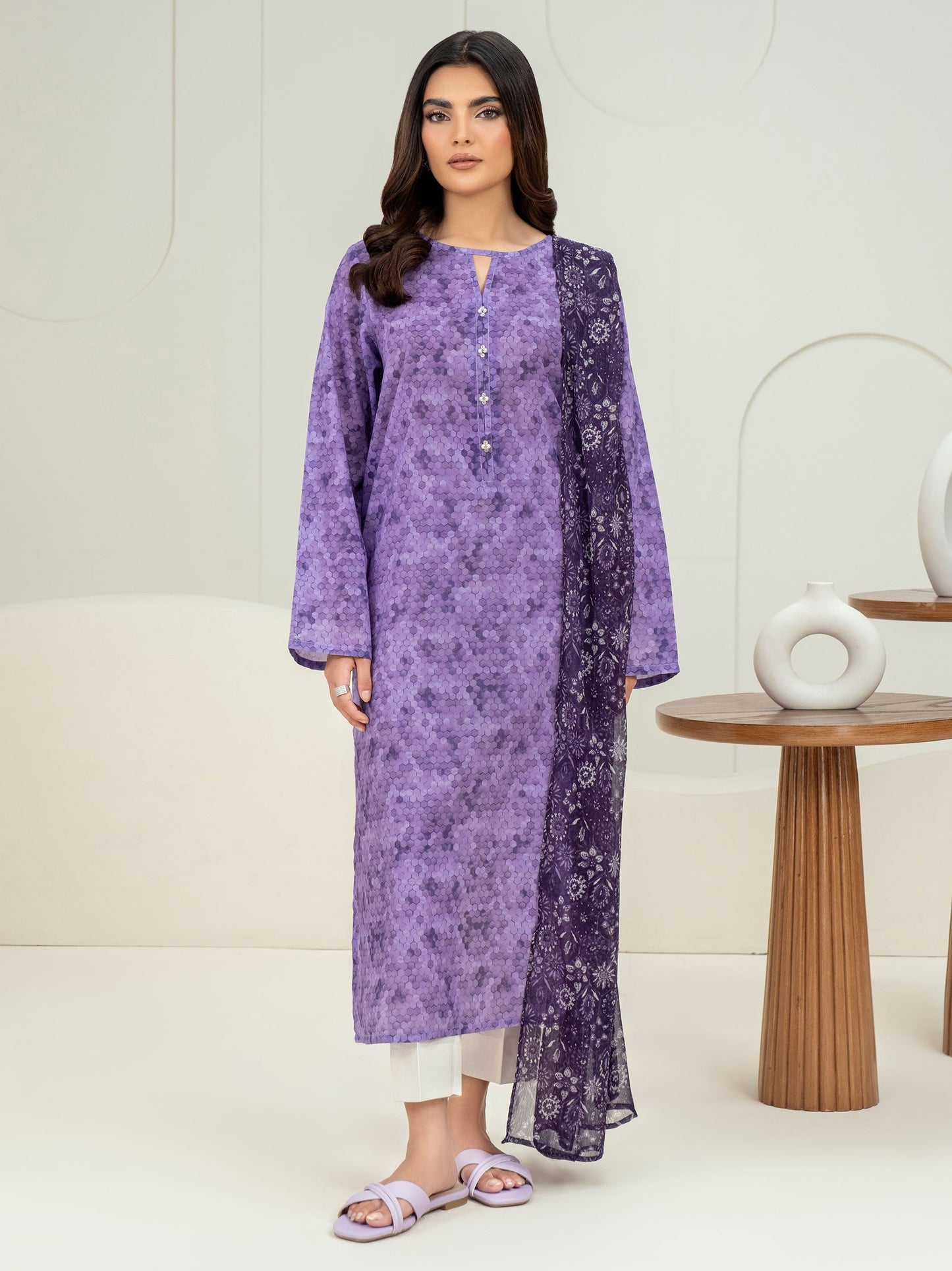 2 Piece Lawn Suit-Printed (Unstitched)