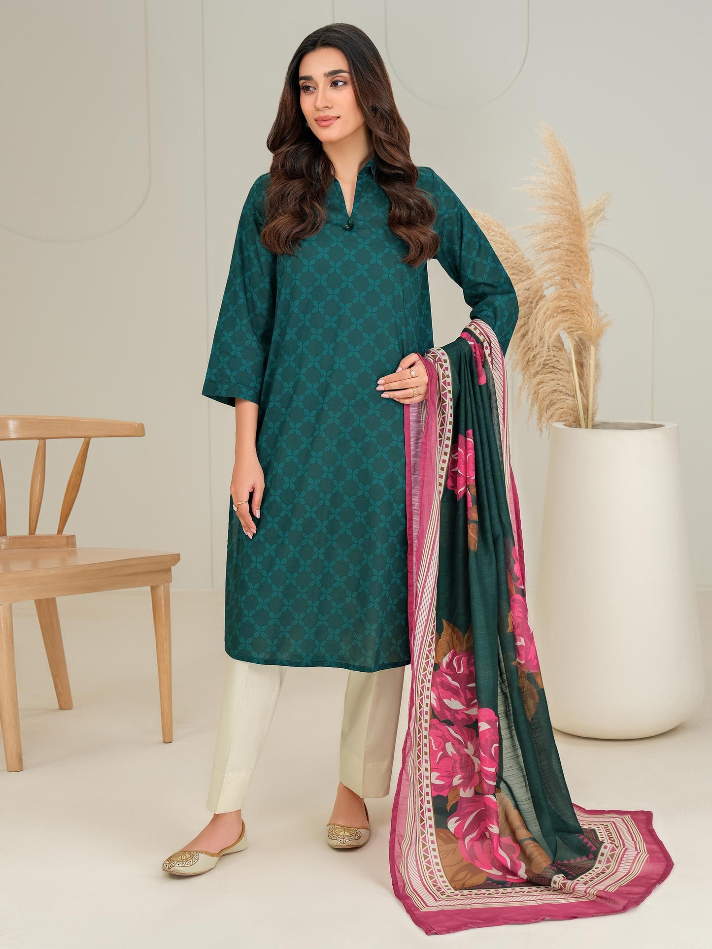 2 Piece Lawn Suit-Printed (Unstitched)