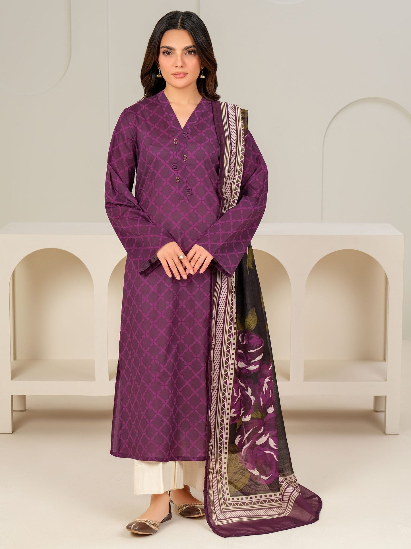 2 Piece Lawn Suit-Printed (Unstitched)