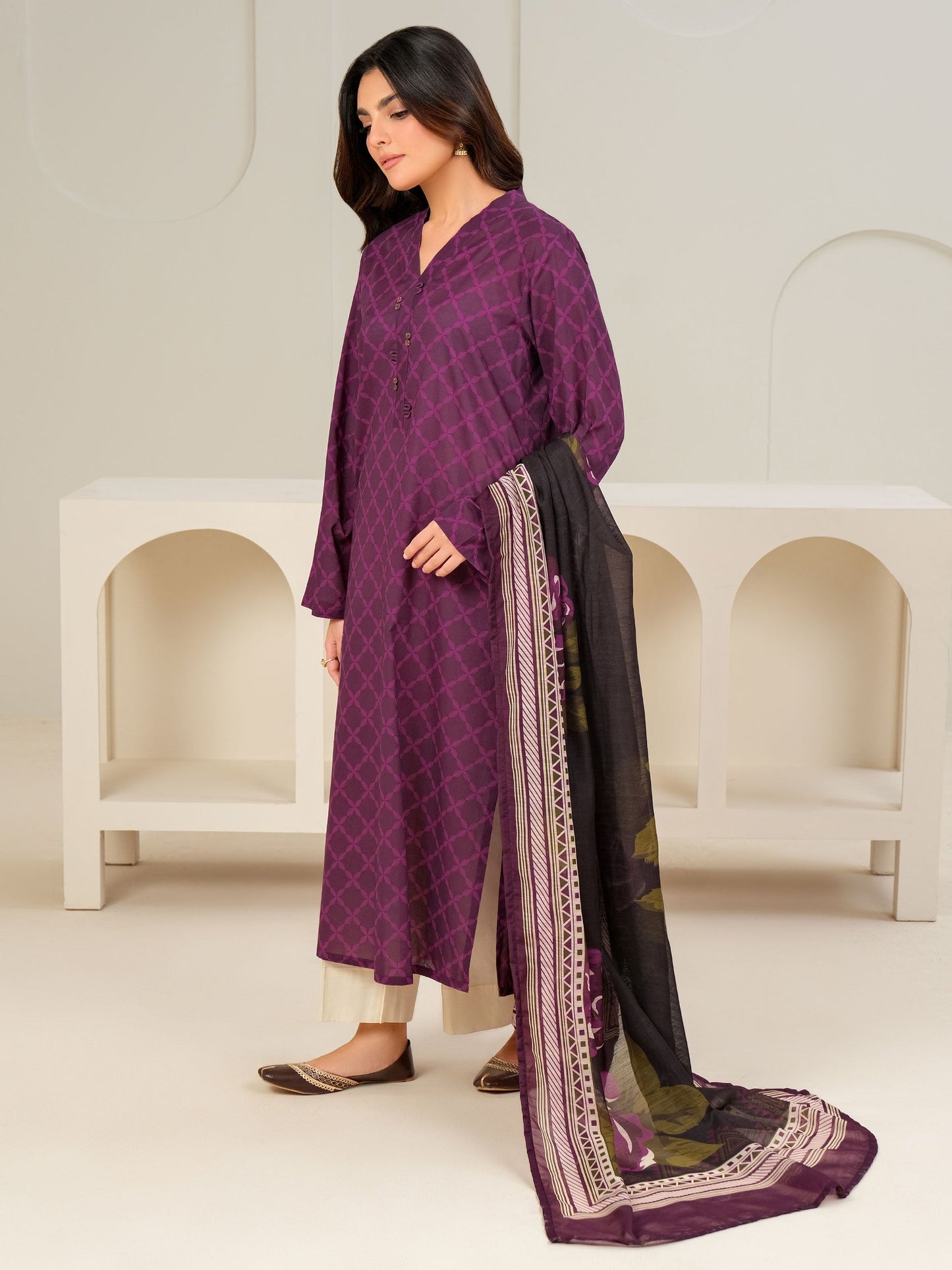 2 Piece Lawn Suit-Printed (Unstitched)