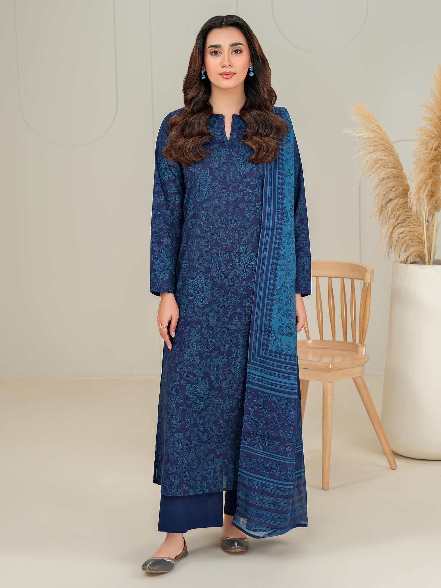 2 Piece Lawn Suit-Paste Print (Unstitched)