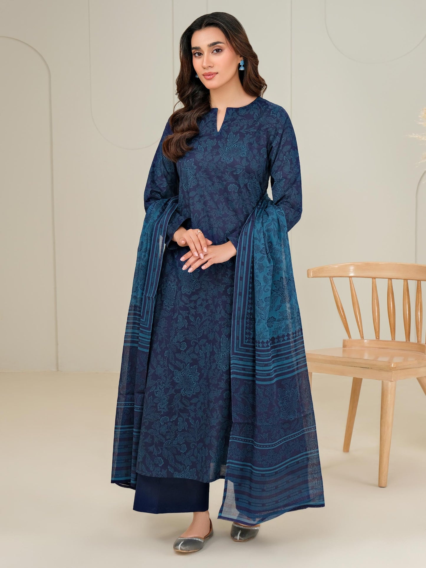 2 Piece Lawn Suit-Paste Print (Unstitched)