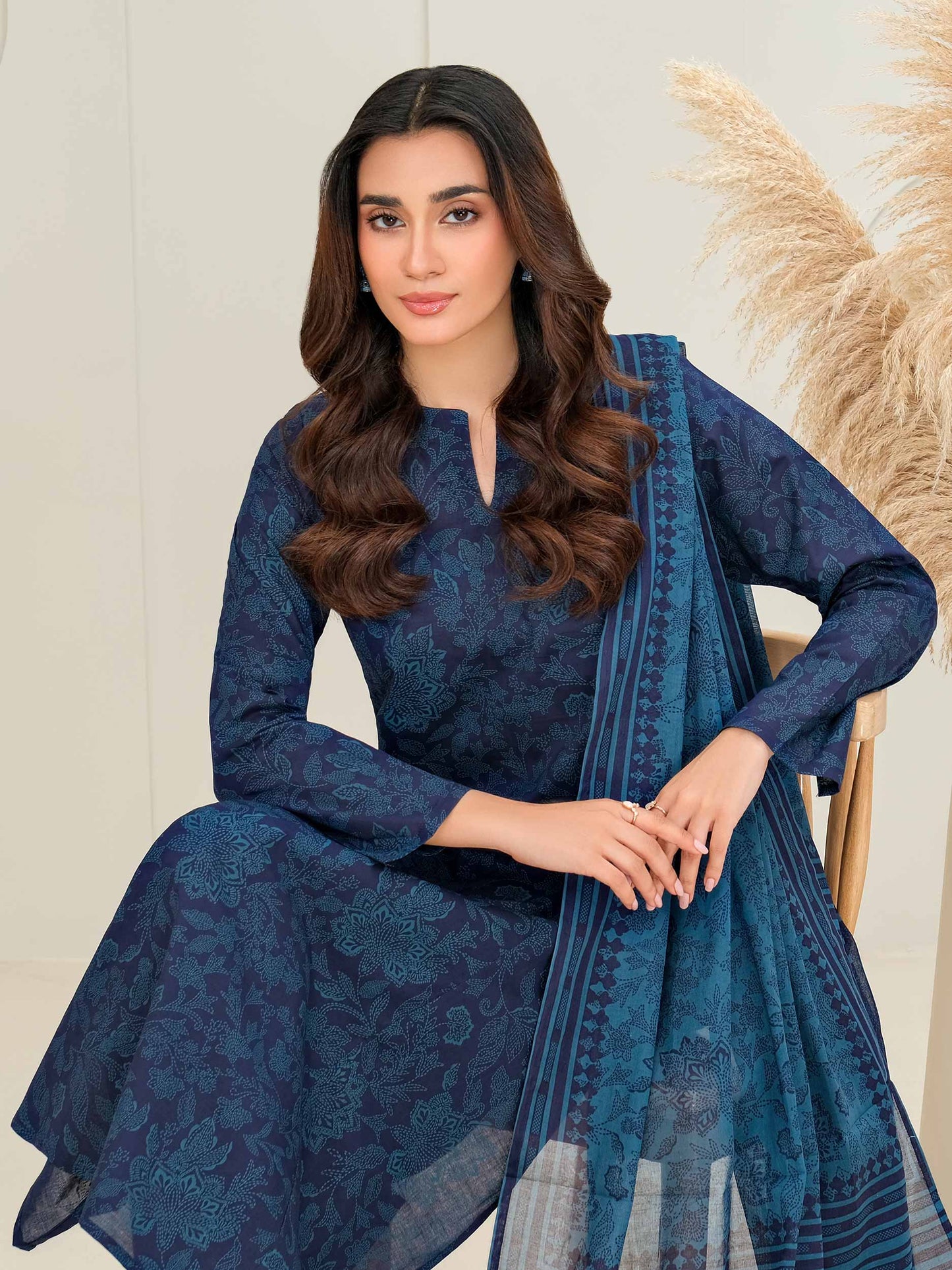 2 Piece Lawn Suit-Paste Print (Unstitched)