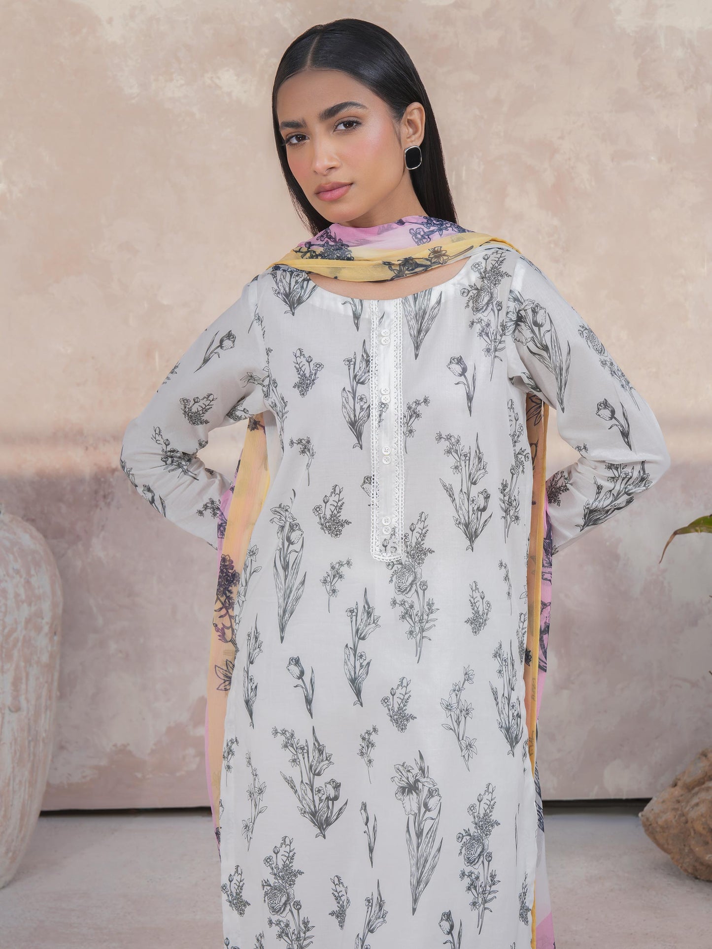 2 Piece Lawn Suit-Printed (Unstitched)