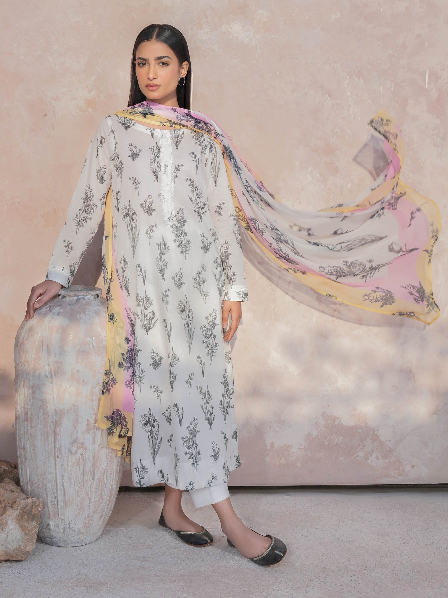2 Piece Lawn Suit-Printed (Unstitched)