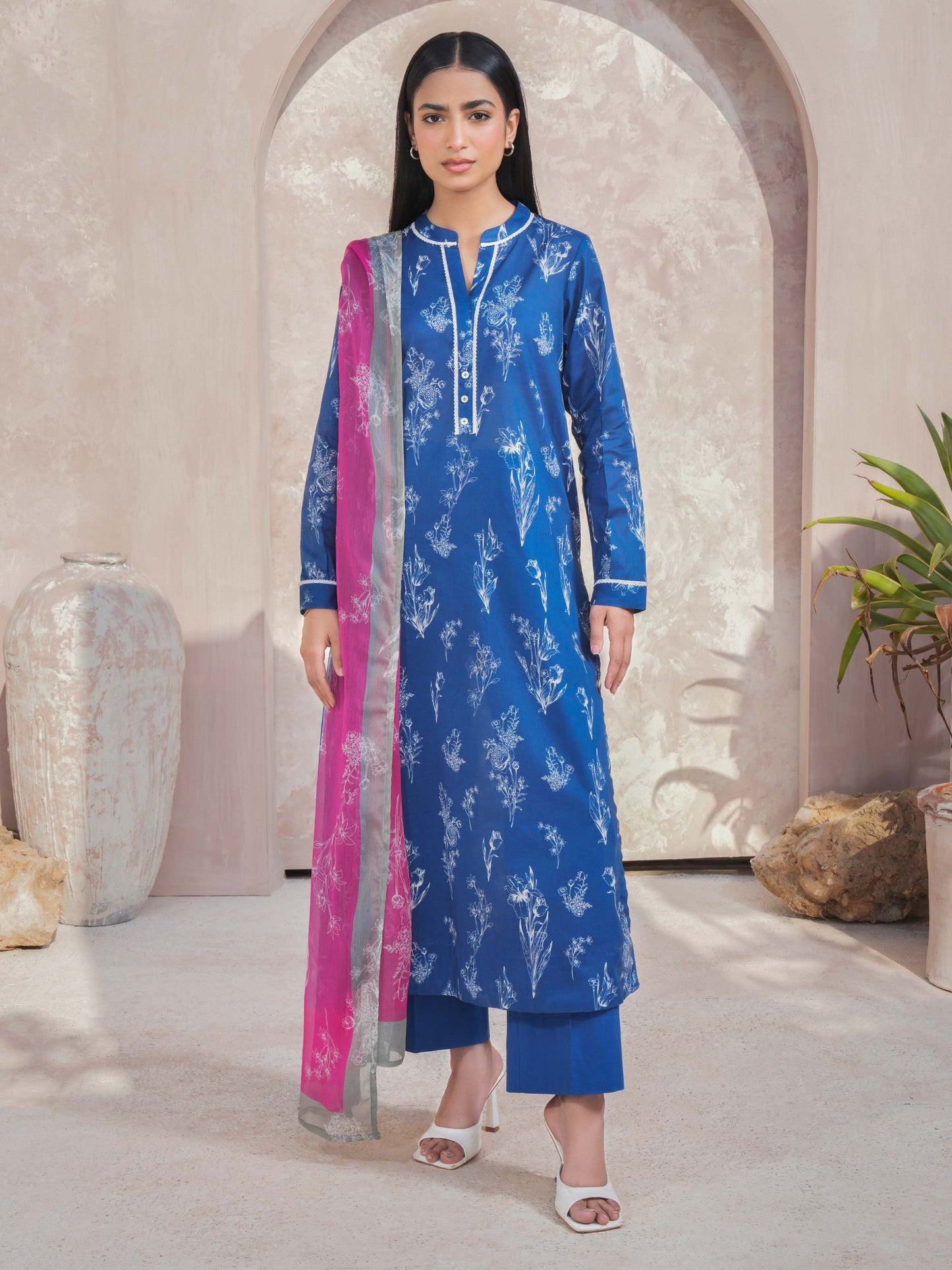 2 Piece Lawn Suit-Printed (Unstitched)