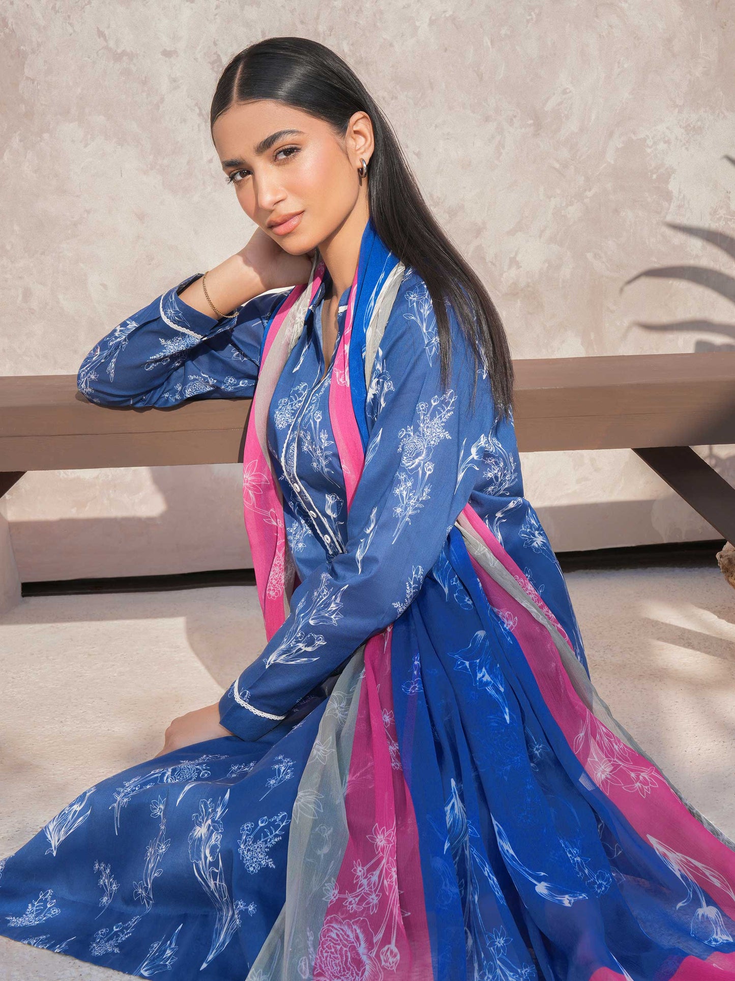 2 Piece Lawn Suit-Printed (Unstitched)