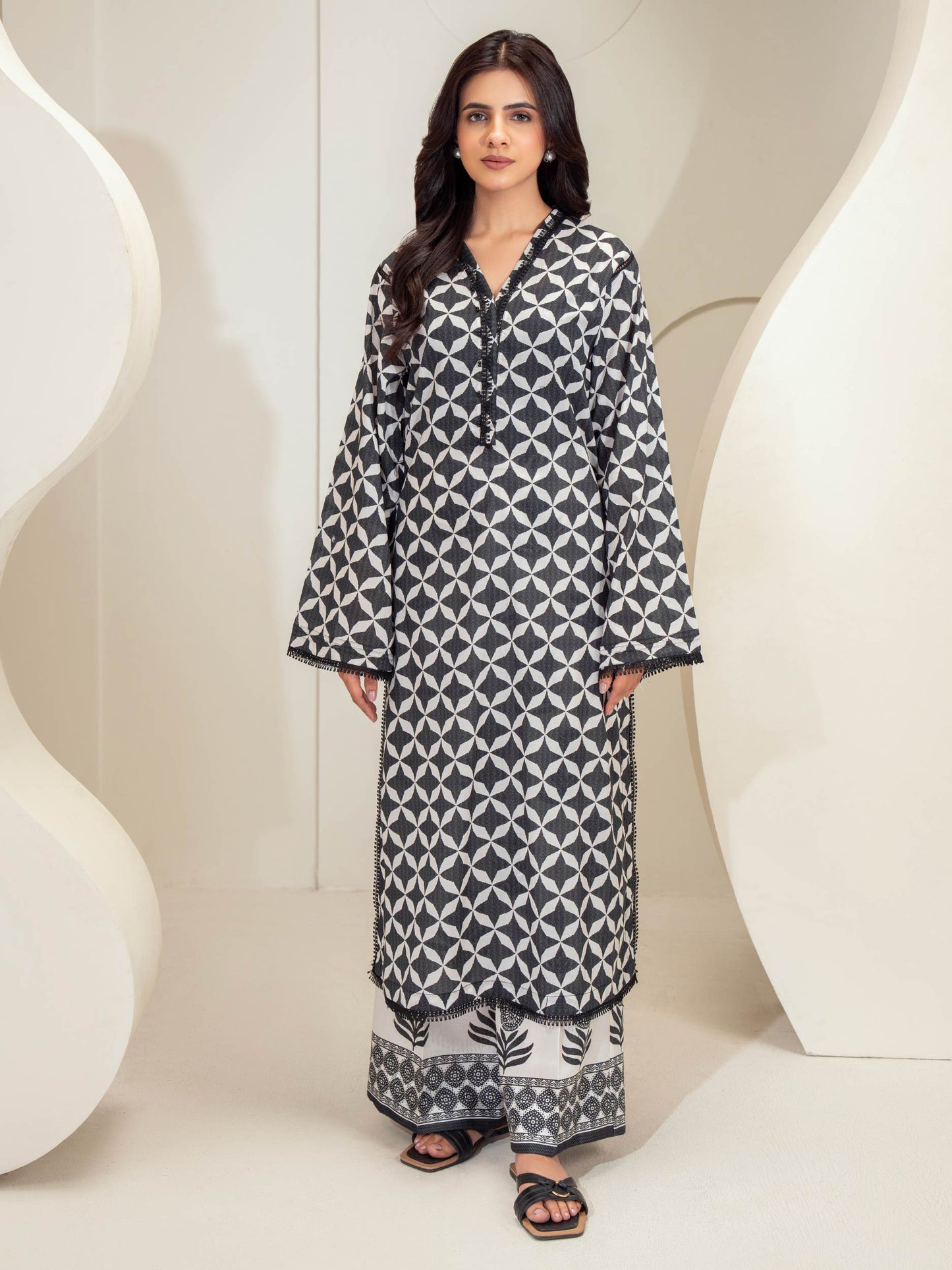 2 Piece Lawn Suit-Printed (Unstitched)