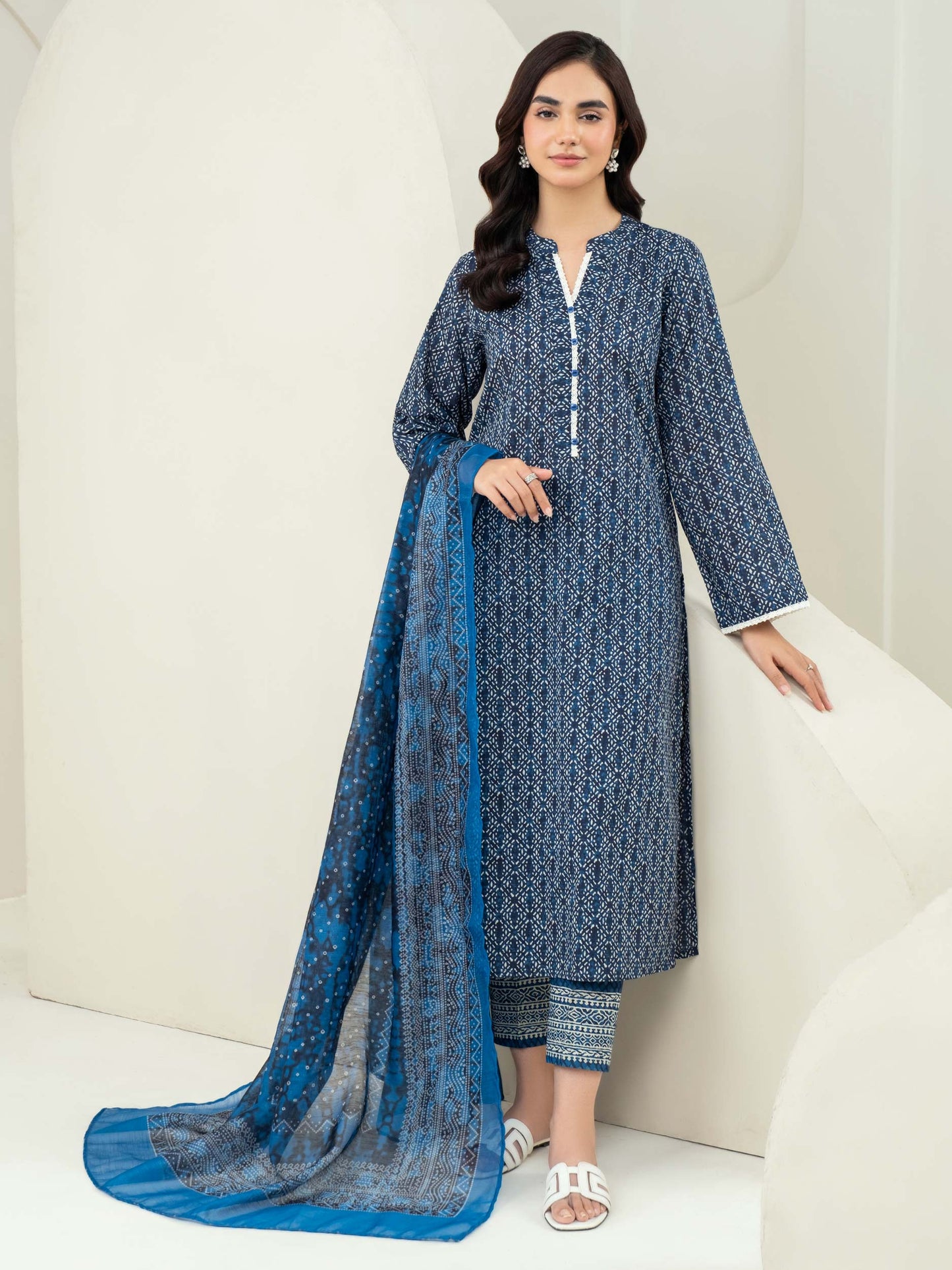 3 Piece Lawn Suit-Printed (Unstitched)