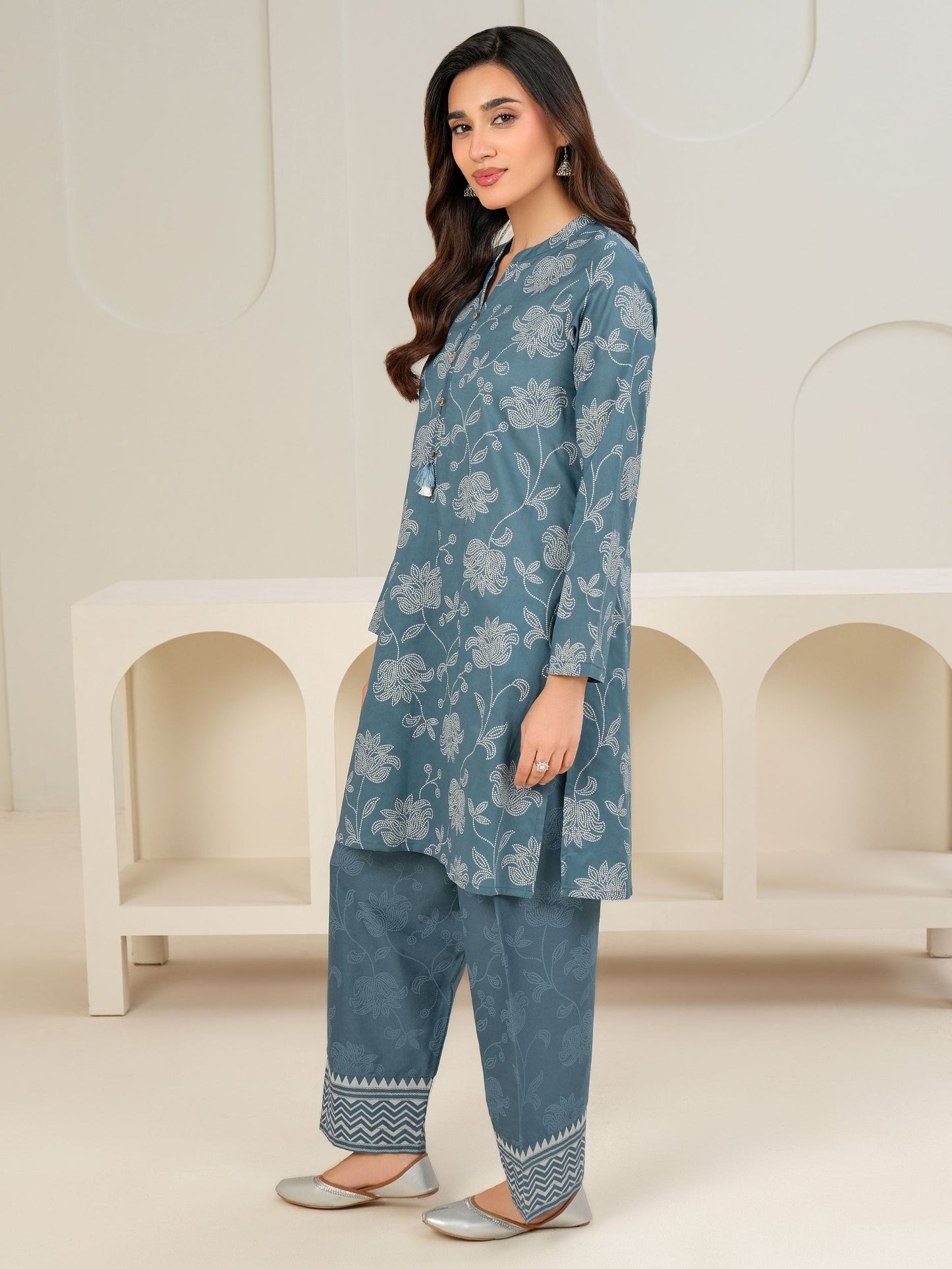 2 Piece Lawn Suit-Paste Print (Unstitched)