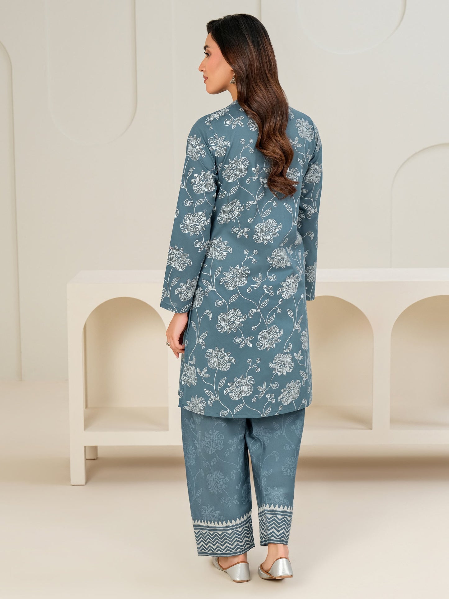 2 Piece Lawn Suit-Paste Print (Unstitched)