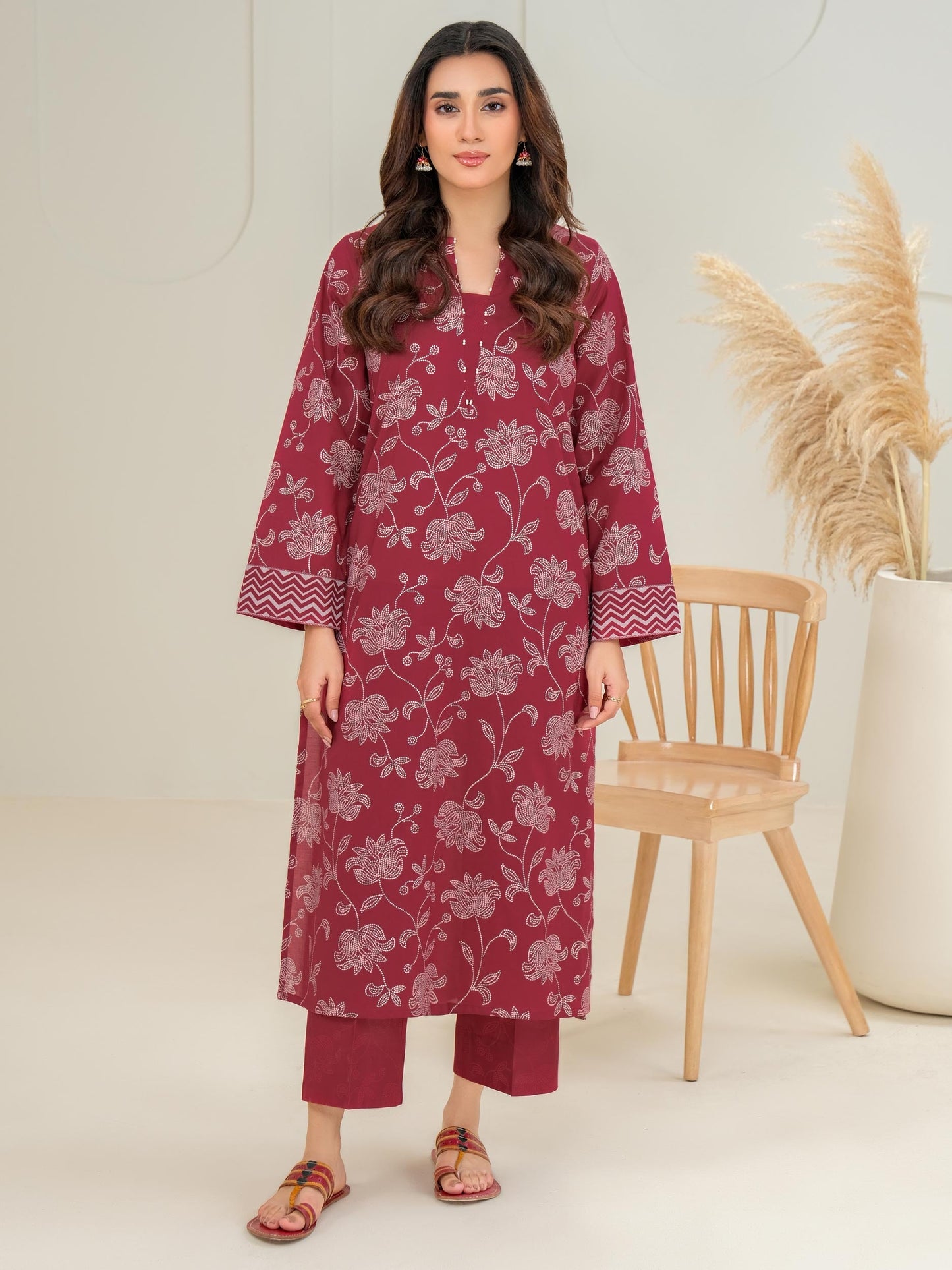 2 Piece Lawn Suit-Paste Print (Unstitched)