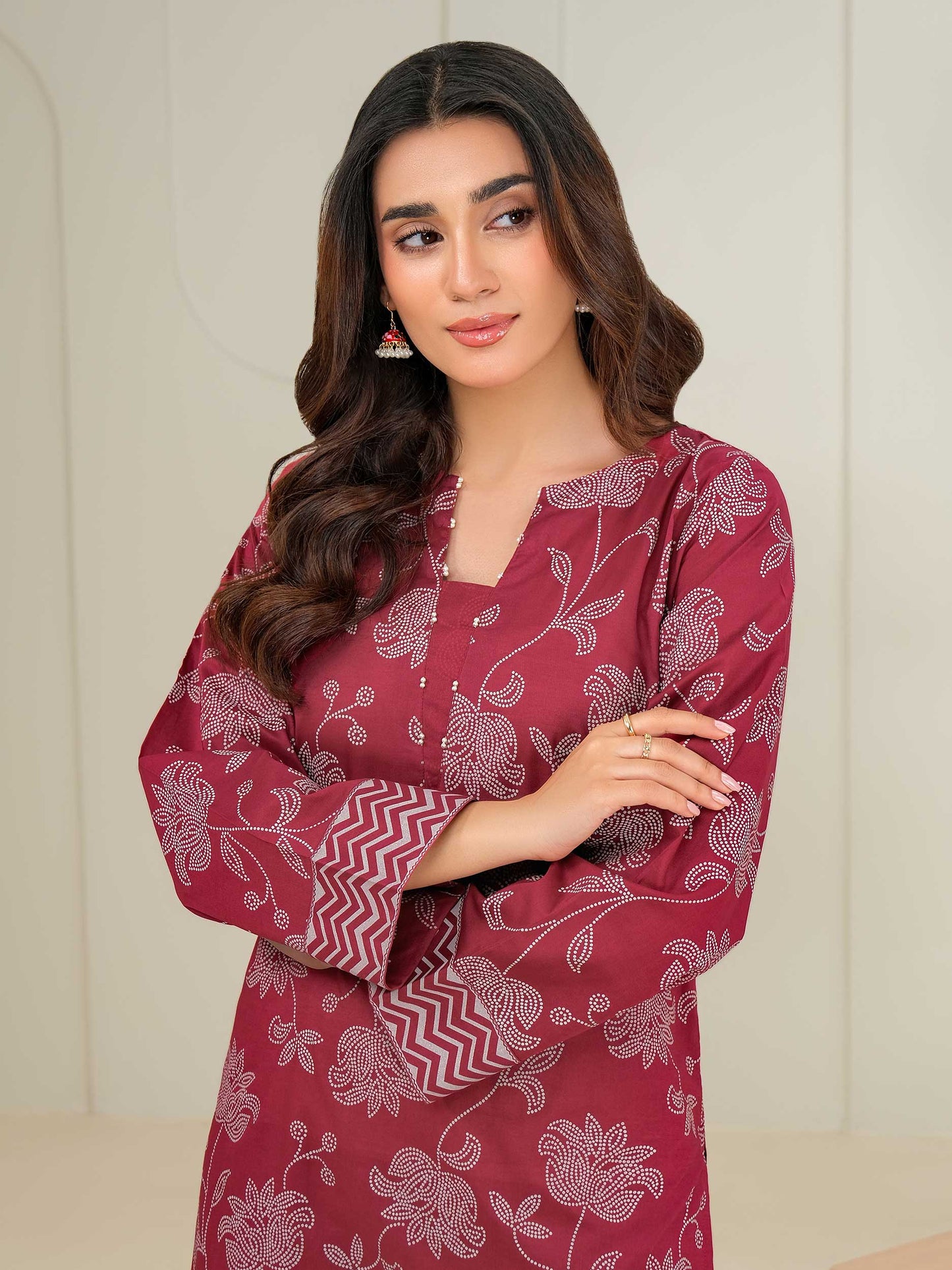 2 Piece Lawn Suit-Paste Print (Unstitched)