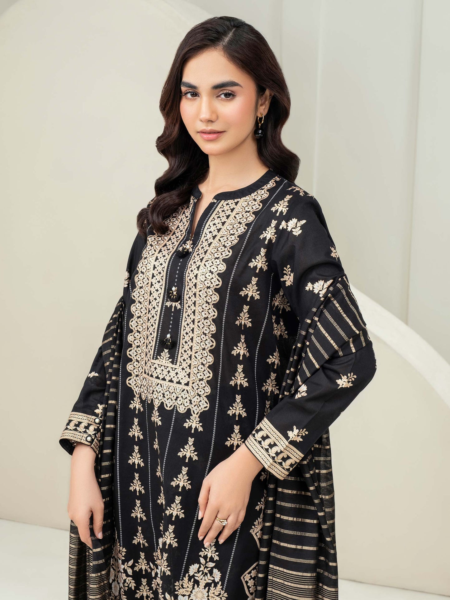 3 Piece Lawn Suit-Paste Print (Unstitched)