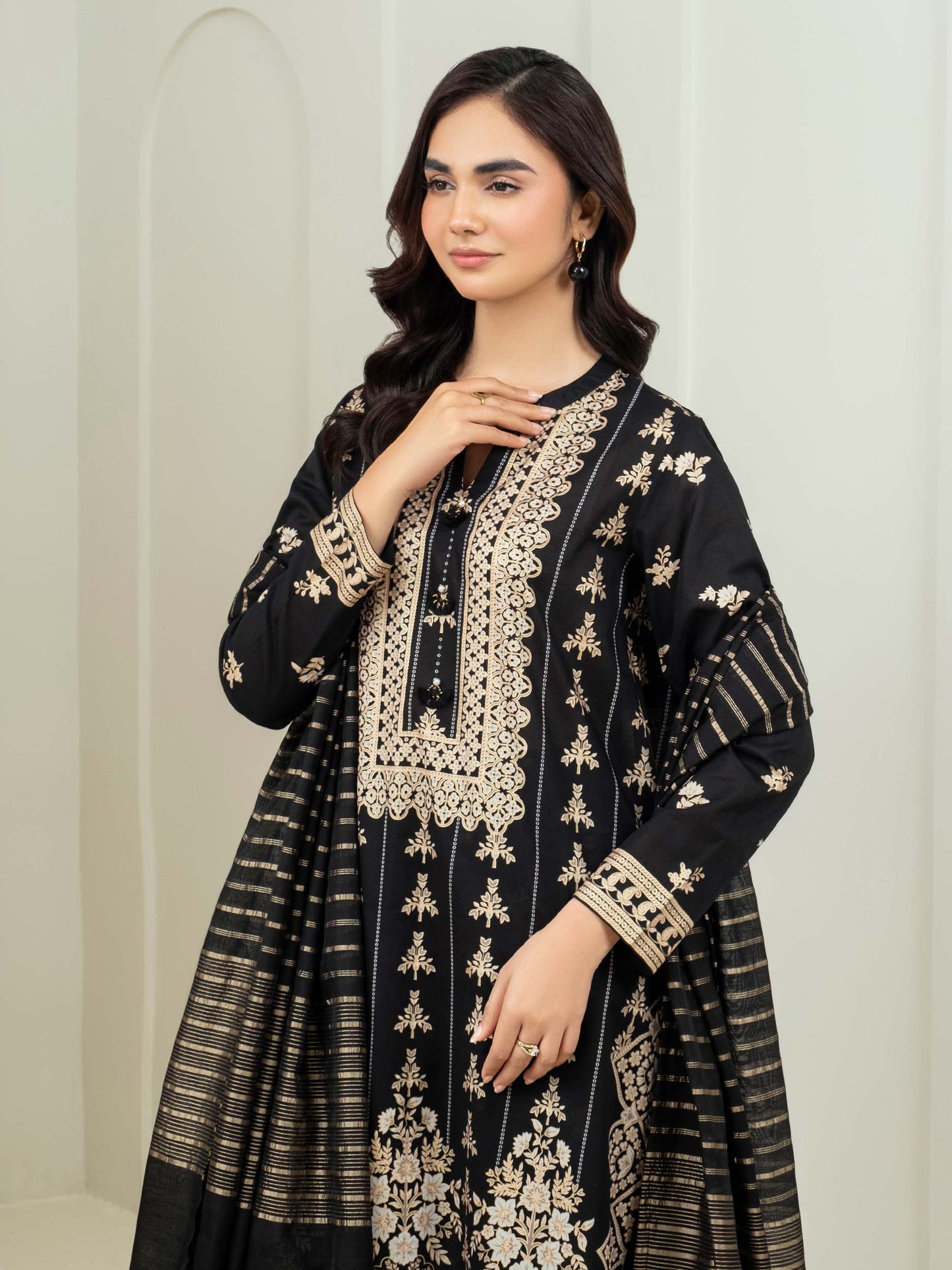 3 Piece Lawn Suit-Paste Print (Unstitched)