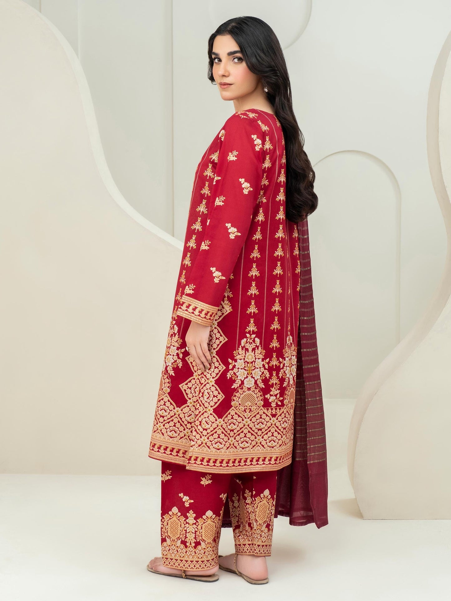 3 Piece Lawn Suit-Paste Print (Unstitched)