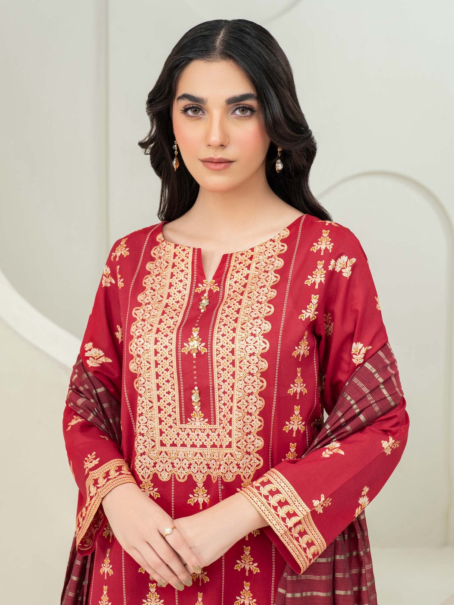 3 Piece Lawn Suit-Paste Print (Unstitched)