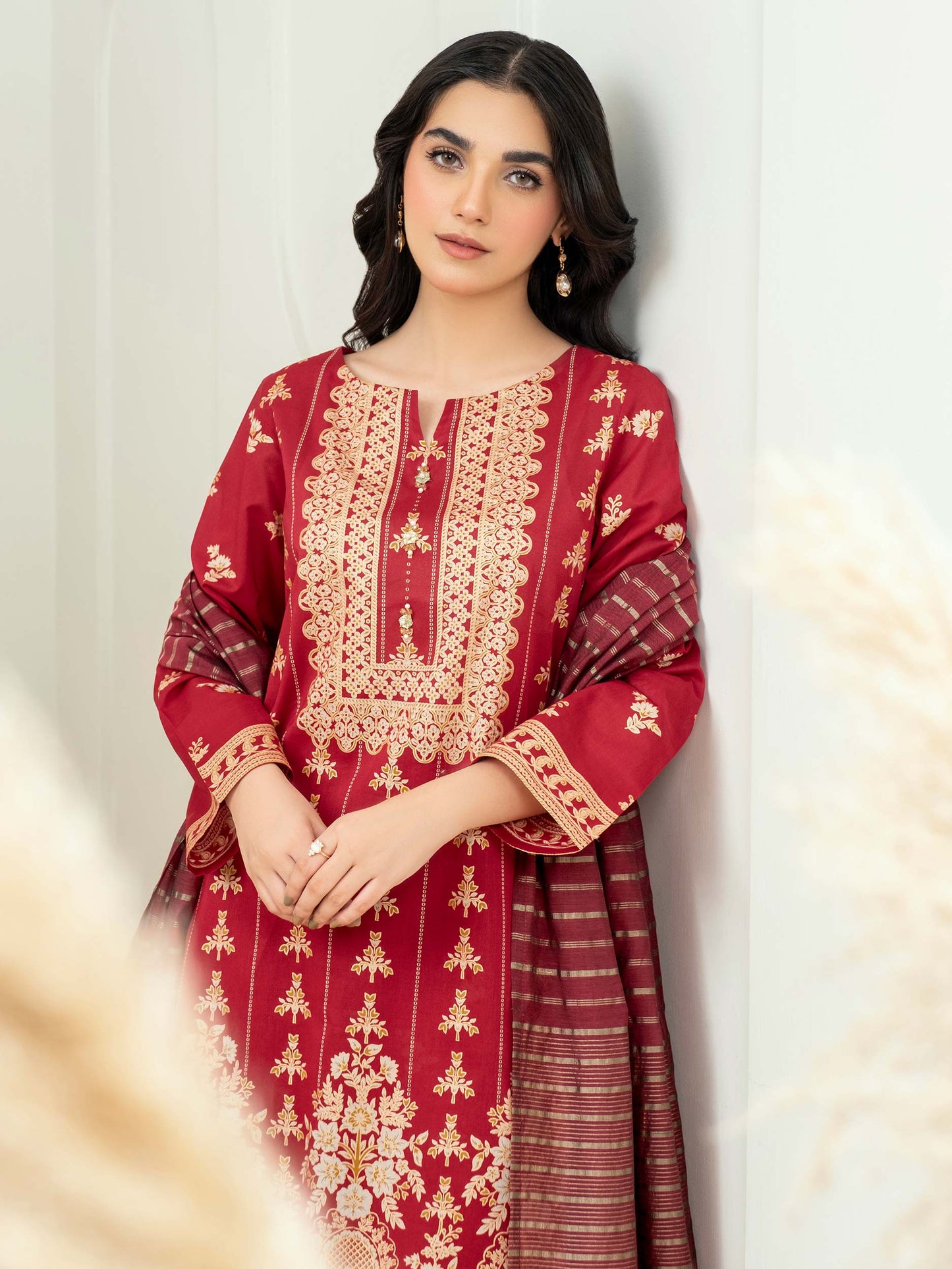 3 Piece Lawn Suit-Paste Print (Unstitched)