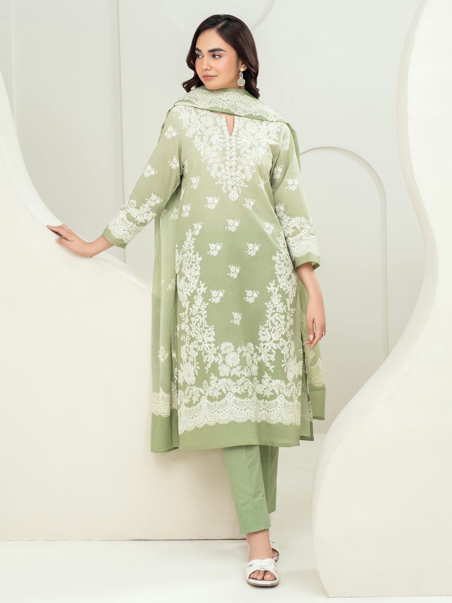 3 Piece Lawn Suit-Paste Print (Unstitched)