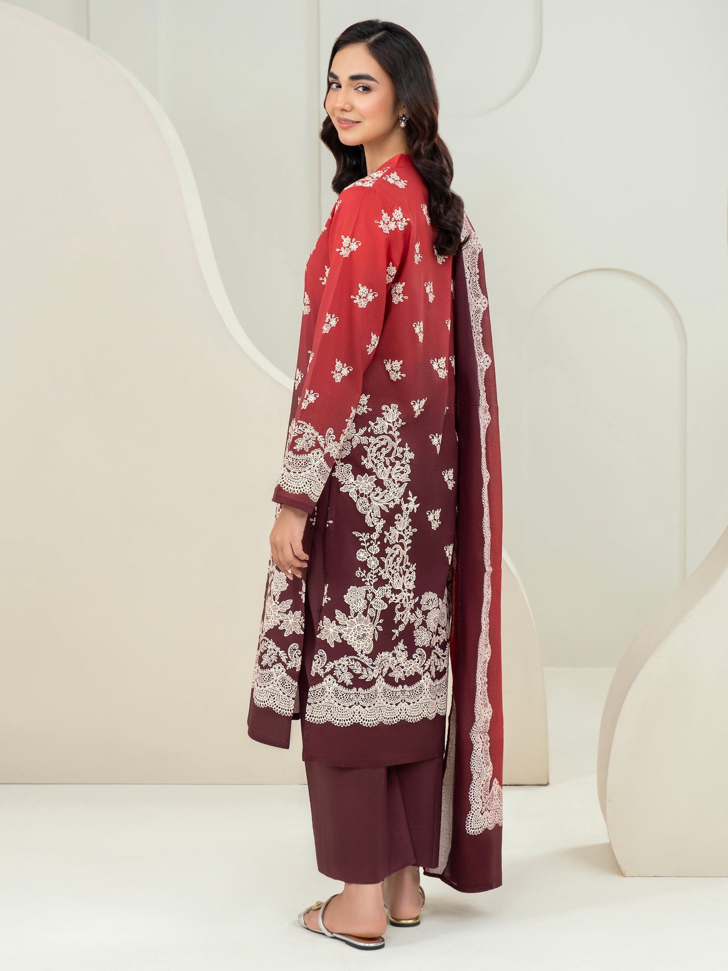 3 Piece Lawn Suit-Paste Print (Unstitched)