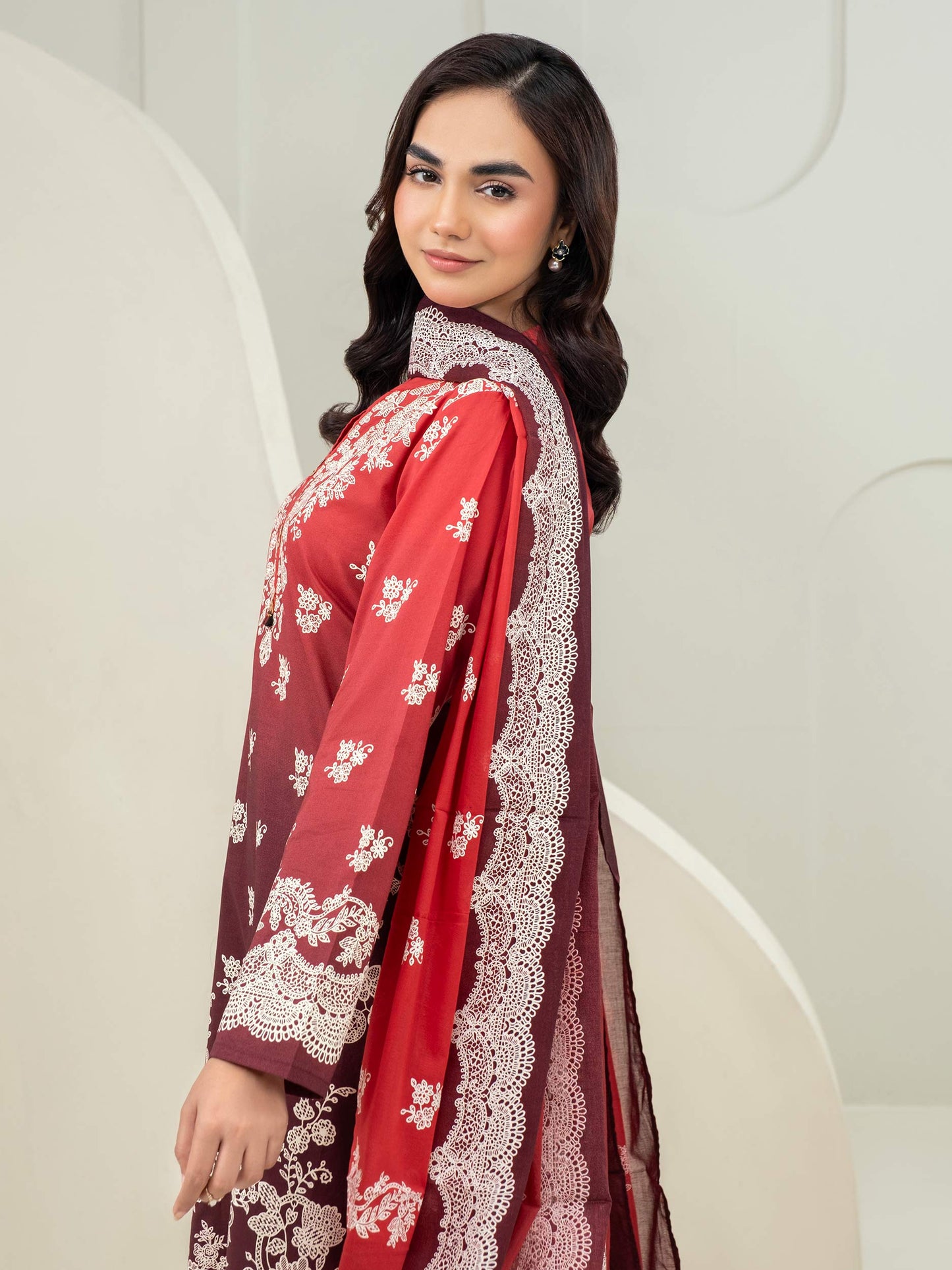 3 Piece Lawn Suit-Paste Print (Unstitched)